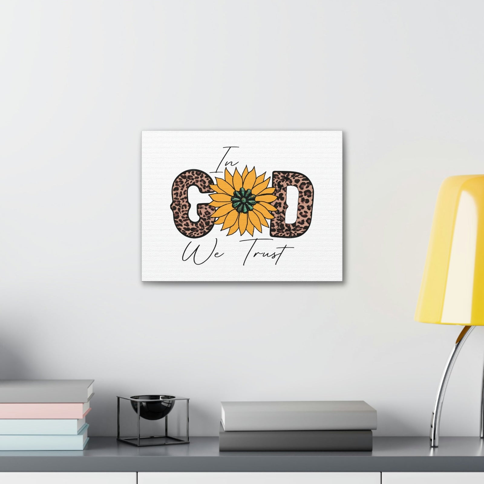 Scripture Walls In God Psalm 9:10 Yellow Flower Christian Wall Art Bible Verse Print Ready to Hang Unframed-Express Your Love Gifts