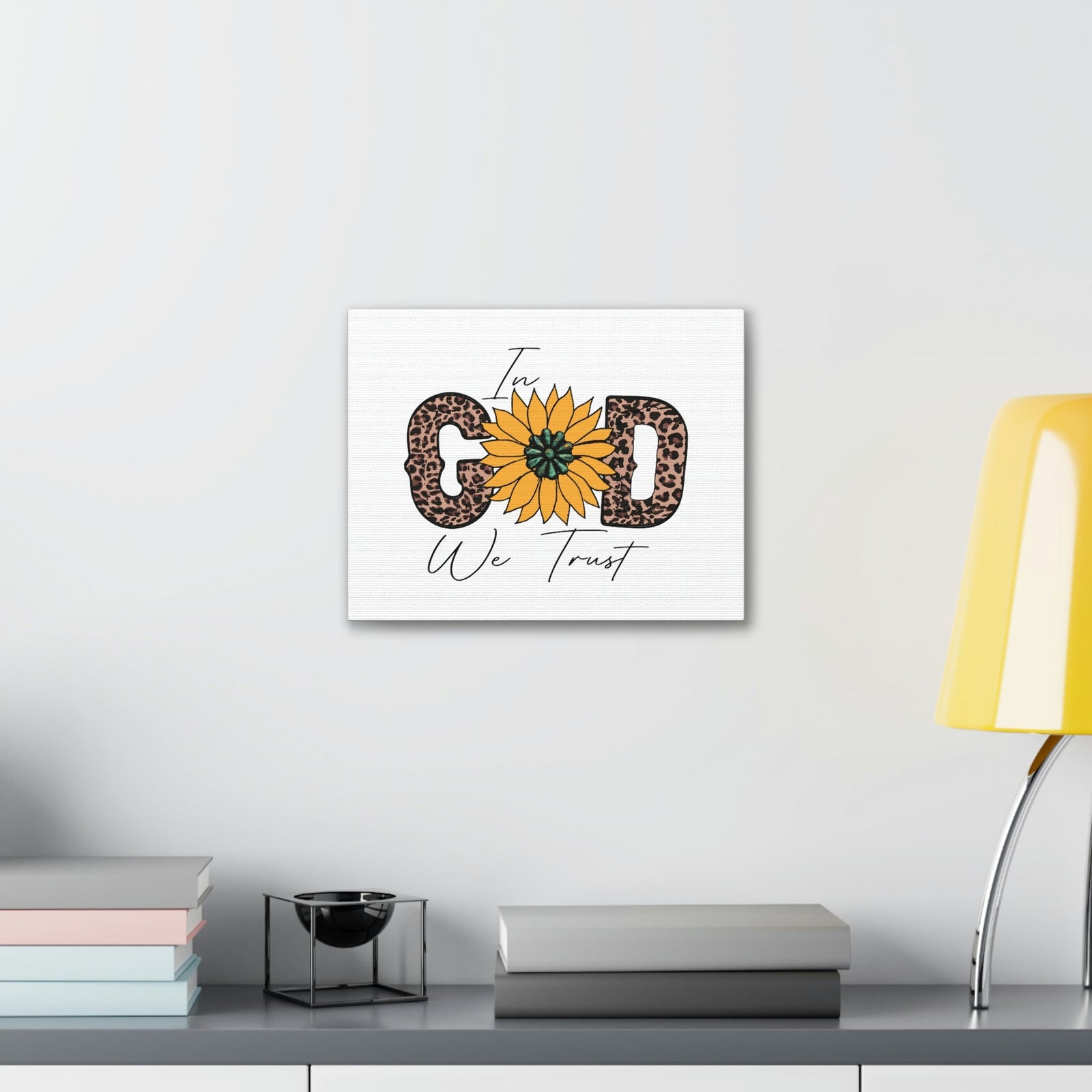Scripture Walls In God Psalm 9:10 Yellow Flower Christian Wall Art Bible Verse Print Ready to Hang Unframed-Express Your Love Gifts