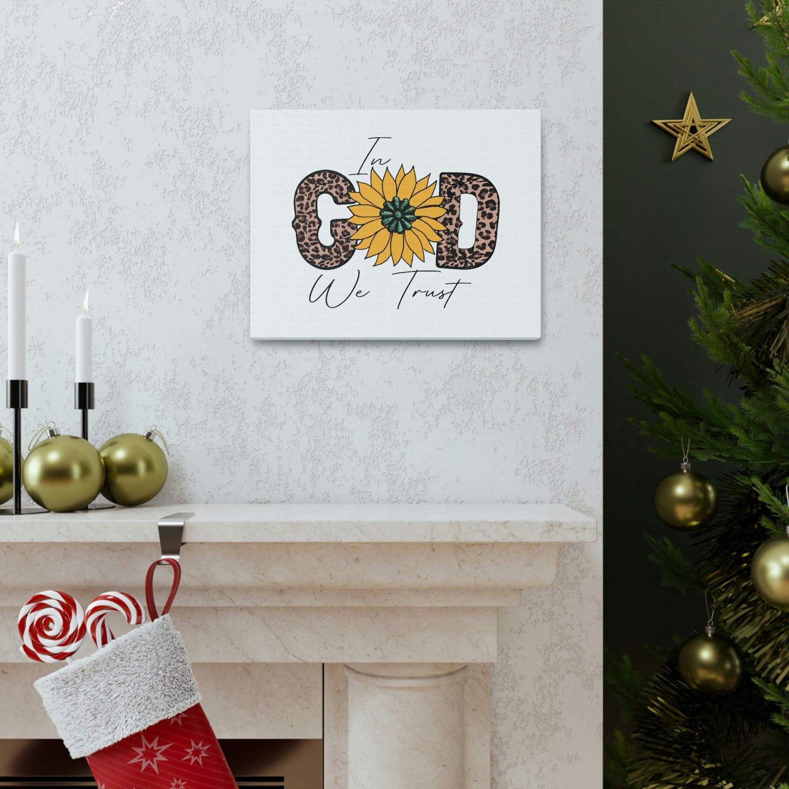 Scripture Walls In God Psalm 9:10 Yellow Flower Christian Wall Art Bible Verse Print Ready to Hang Unframed-Express Your Love Gifts