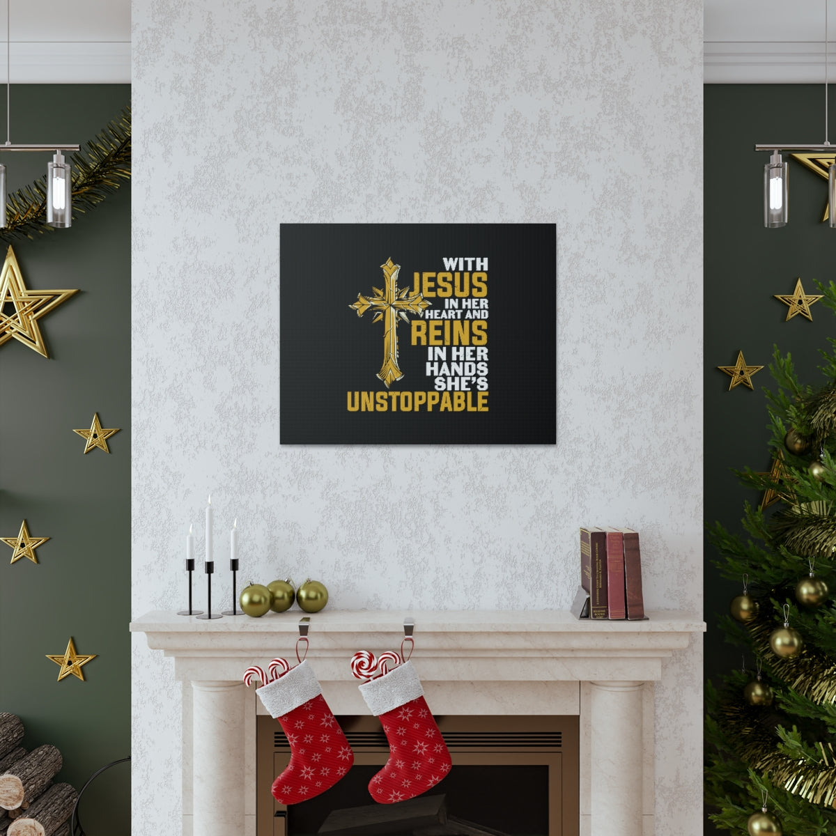 Scripture Walls In Her Heart Mark 11:22-24 Christian Wall Art Bible Verse Print Ready to Hang Unframed-Express Your Love Gifts