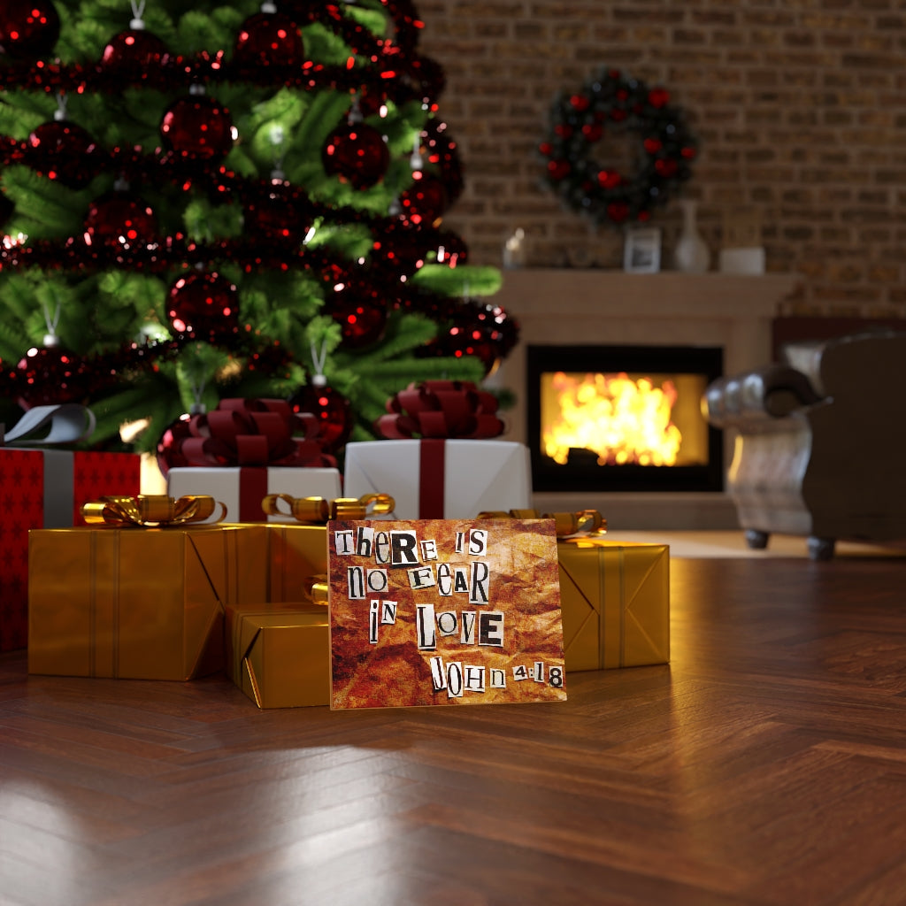 Scripture Walls In Love John 4:18 Bible Verse Canvas Christian Wall Art Ready to Hang Unframed-Express Your Love Gifts