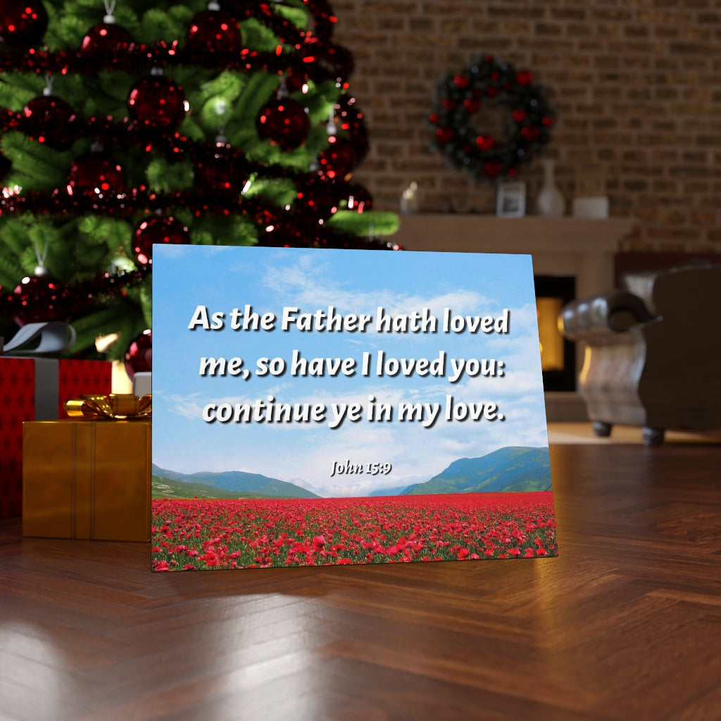 Scripture Walls In My Love John 15:9 Bible Verse Canvas Christian Wall Art Ready to Hang Unframed-Express Your Love Gifts