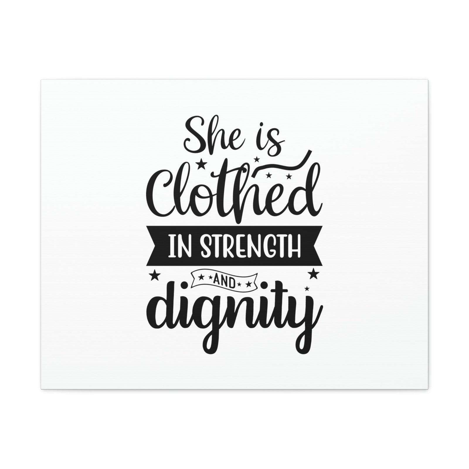 Scripture Walls In Strength Proverbs 31:25 Christian Wall Art Bible Verse Print Ready to Hang Unframed-Express Your Love Gifts