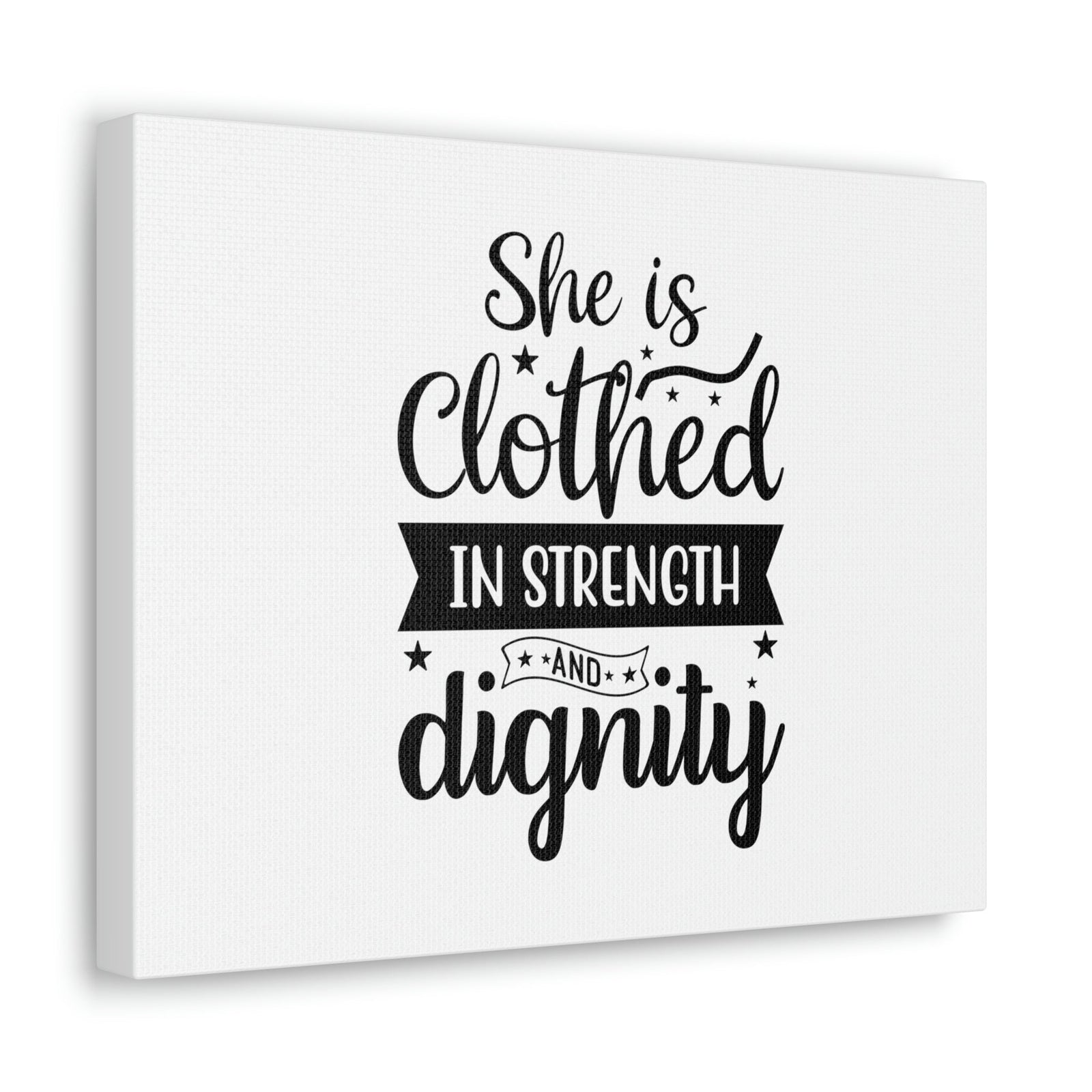 Scripture Walls In Strength Proverbs 31:25 Christian Wall Art Bible Verse Print Ready to Hang Unframed-Express Your Love Gifts