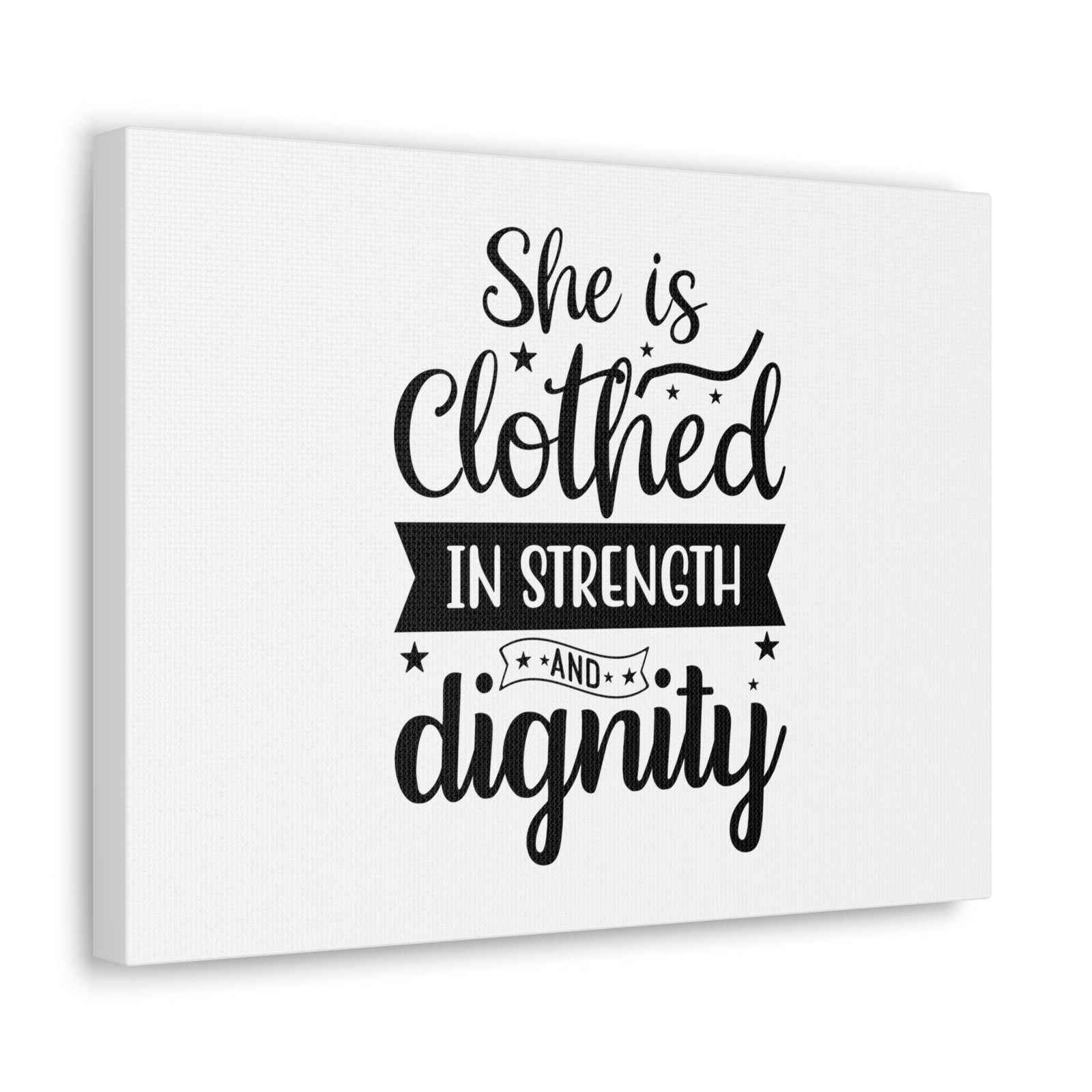 Scripture Walls In Strength Proverbs 31:25 Christian Wall Art Bible Verse Print Ready to Hang Unframed-Express Your Love Gifts