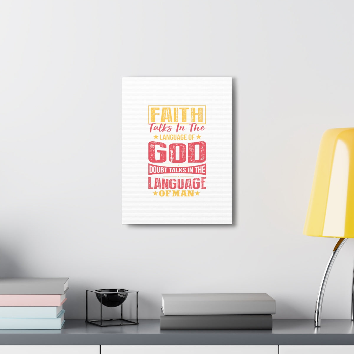 Scripture Walls In The Language Of God Isaiah 50:4 Christian Wall Art Bible Verse Print Ready to Hang Unframed-Express Your Love Gifts