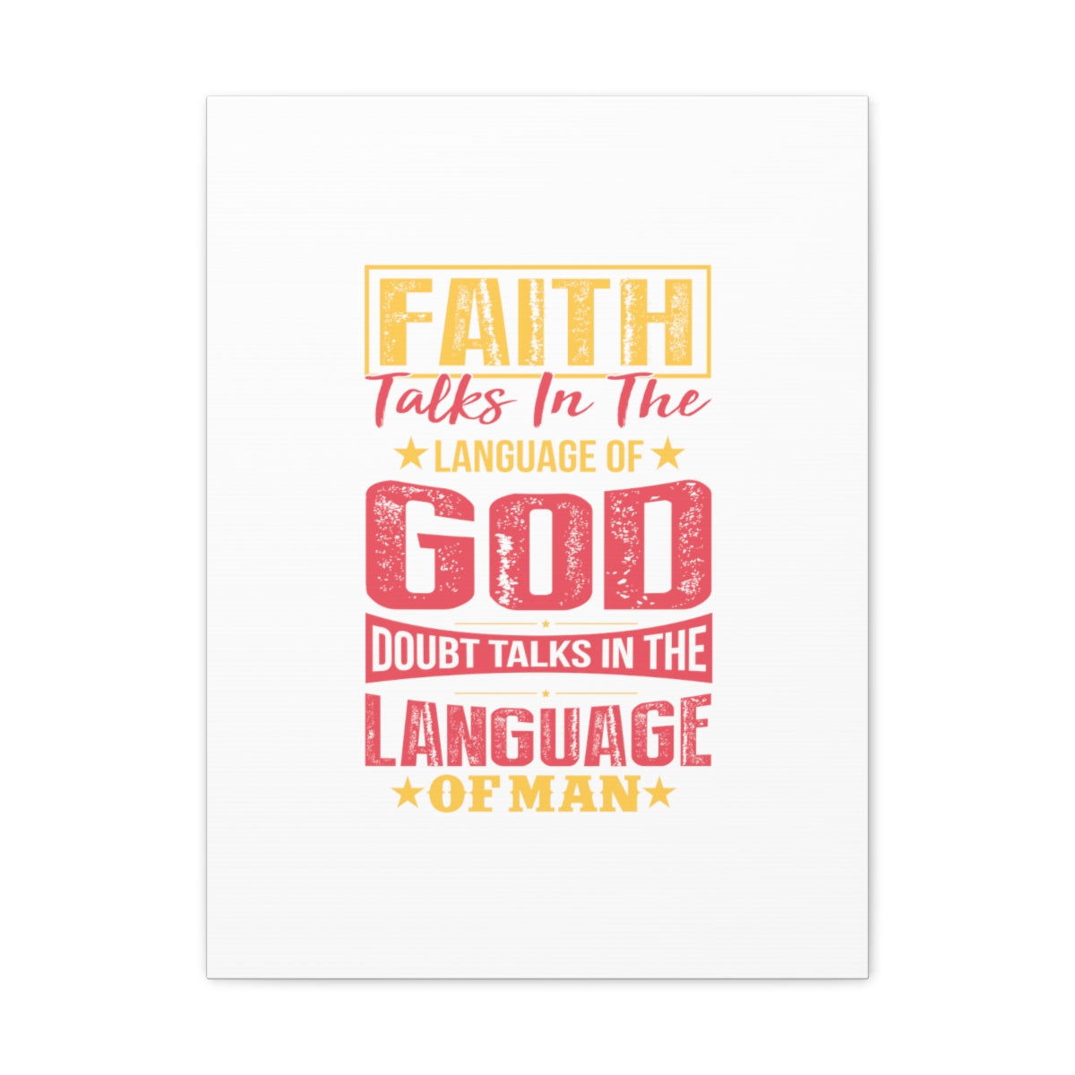 Scripture Walls In The Language Of God Isaiah 50:4 Christian Wall Art Bible Verse Print Ready to Hang Unframed-Express Your Love Gifts