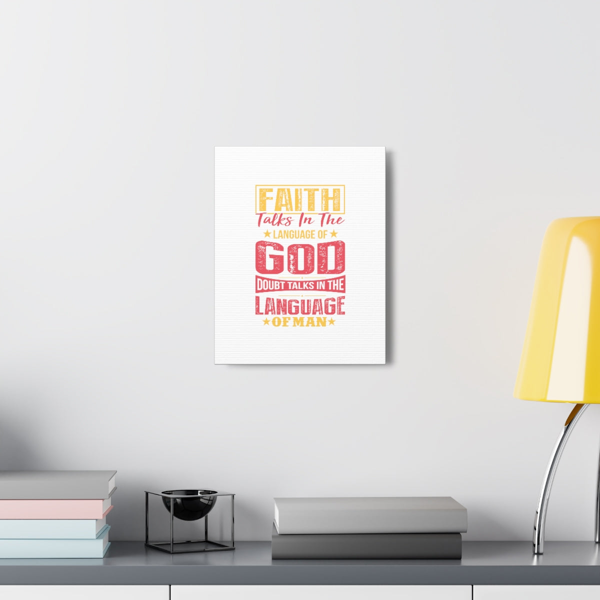 Scripture Walls In The Language Of God Isaiah 50:4 Christian Wall Art Bible Verse Print Ready to Hang Unframed-Express Your Love Gifts