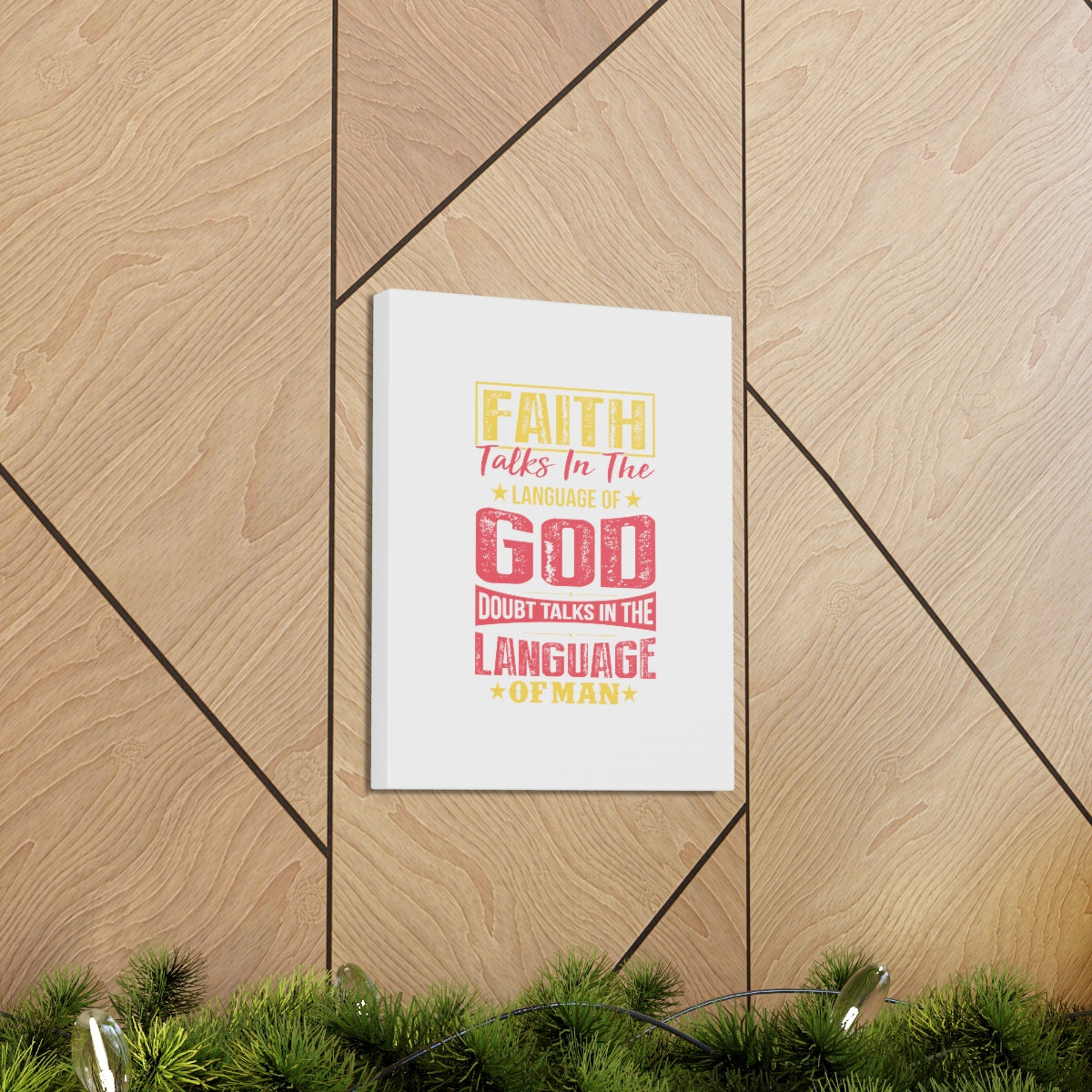 Scripture Walls In The Language Of God Isaiah 50:4 Christian Wall Art Bible Verse Print Ready to Hang Unframed-Express Your Love Gifts
