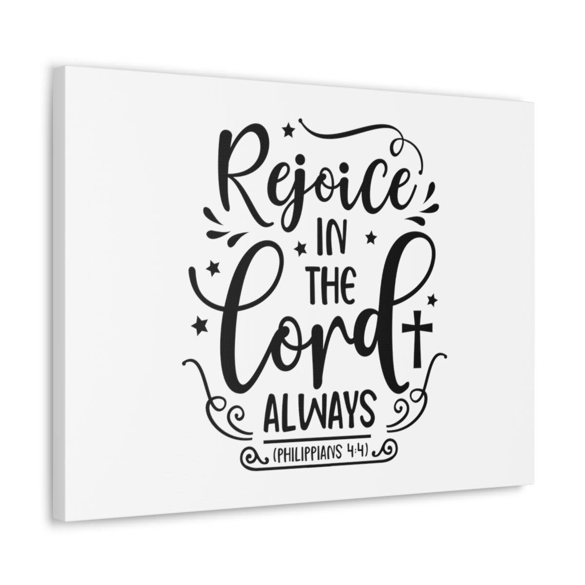 Scripture Walls In The Lord Always Philippians 4:4 Bible Verse Canvas Christian Wall Art Ready to Hang Unframed-Express Your Love Gifts