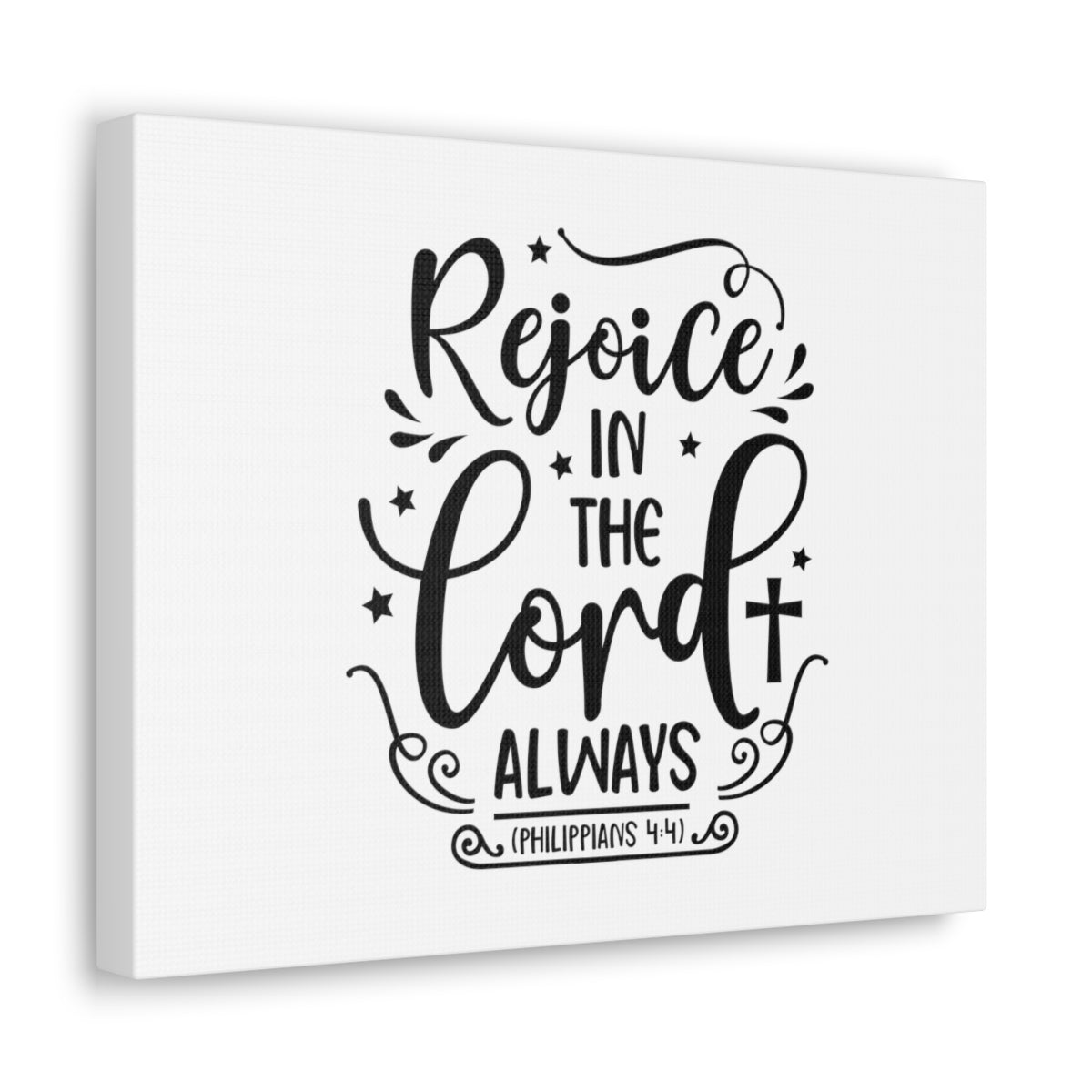Scripture Walls In The Lord Always Philippians 4:4 Bible Verse Canvas Christian Wall Art Ready to Hang Unframed-Express Your Love Gifts