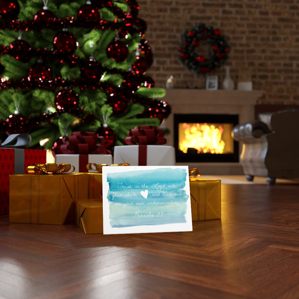 Scripture Walls In The Lord Proverbs 3:5 Bible Verse Canvas Christian Wall Art Ready to Hang Unframed-Express Your Love Gifts