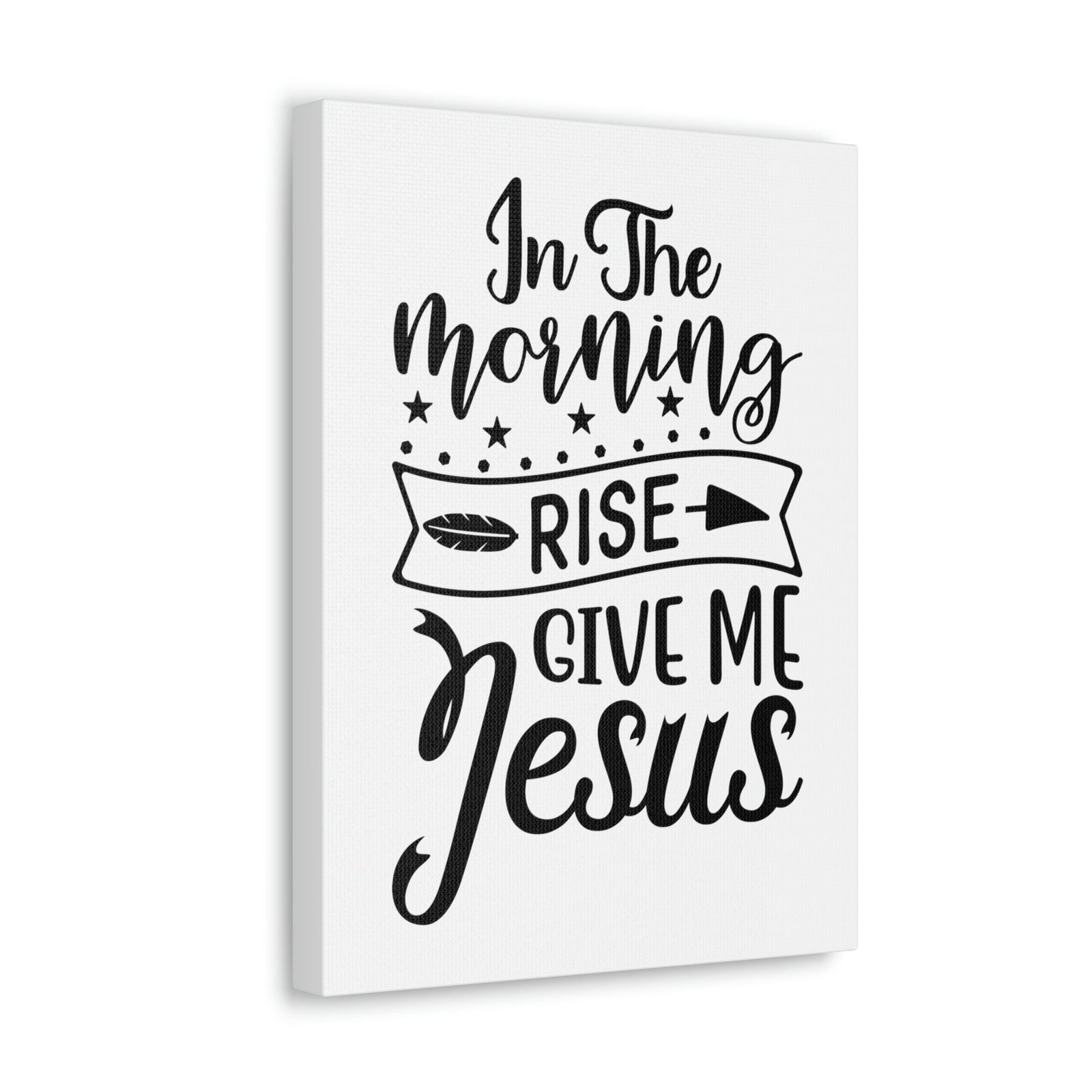 Scripture Walls In The Morning, Give Me Jesus Mark 1:35 Arrow Christian Wall Art Bible Verse Print Ready to Hang Unframed-Express Your Love Gifts