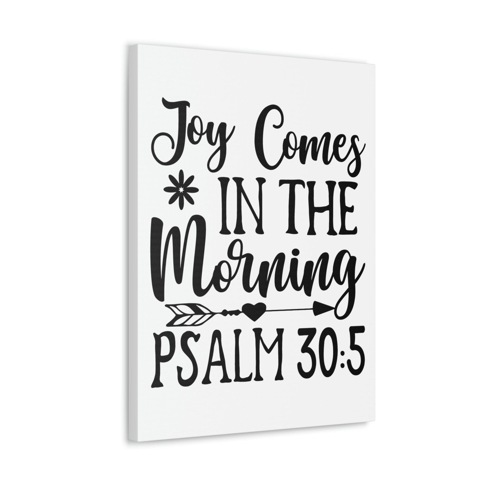 Scripture Walls In The Morning Psalm 30:5 Bible Verse Canvas Christian Wall Art Ready to Hang Unframed-Express Your Love Gifts