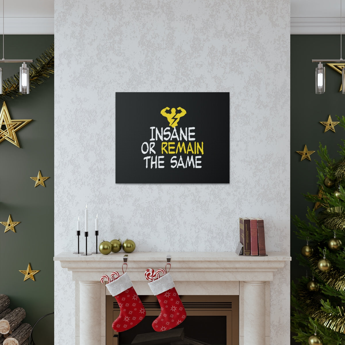 Scripture Walls Insane Or Remain The Same Hebrews 13:8 Christian Wall Art Bible Verse Print Ready to Hang Unframed-Express Your Love Gifts