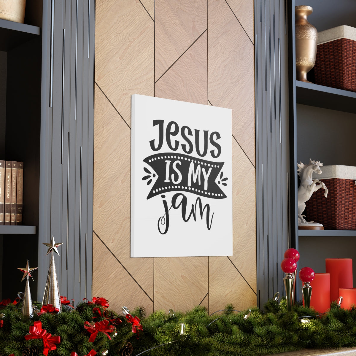 Scripture Walls Is My Jam Mark 10:27 Christian Wall Art Print Ready to Hang Unframed-Express Your Love Gifts