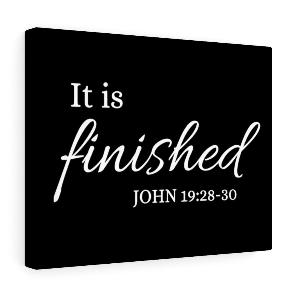 Scripture Walls It Is Finished John 19:28-30 Bible Verse Canvas Christian Wall Art Ready to Hang Unframed-Express Your Love Gifts