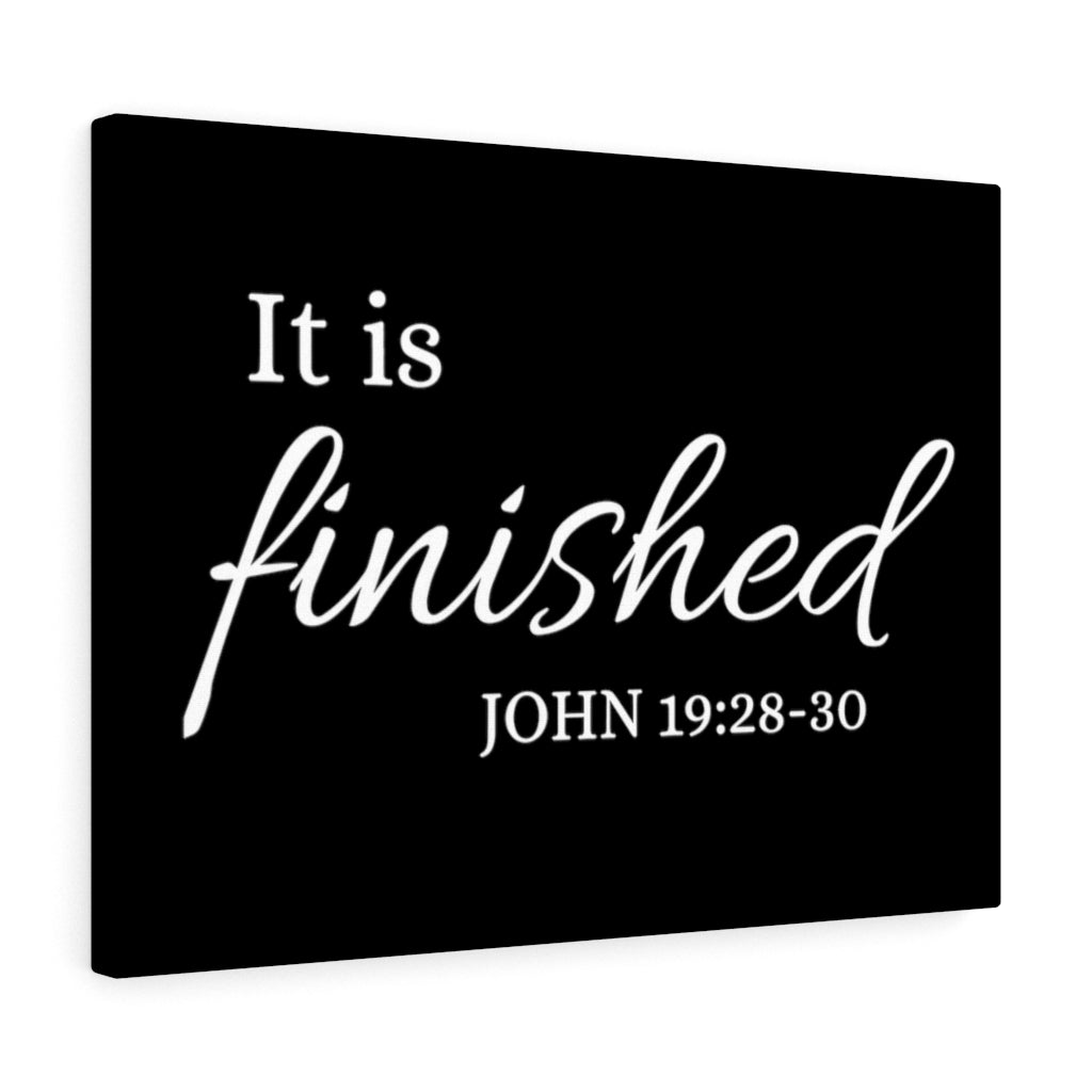 Scripture Walls It Is Finished John 19:28-30 Bible Verse Canvas Christian Wall Art Ready to Hang Unframed-Express Your Love Gifts