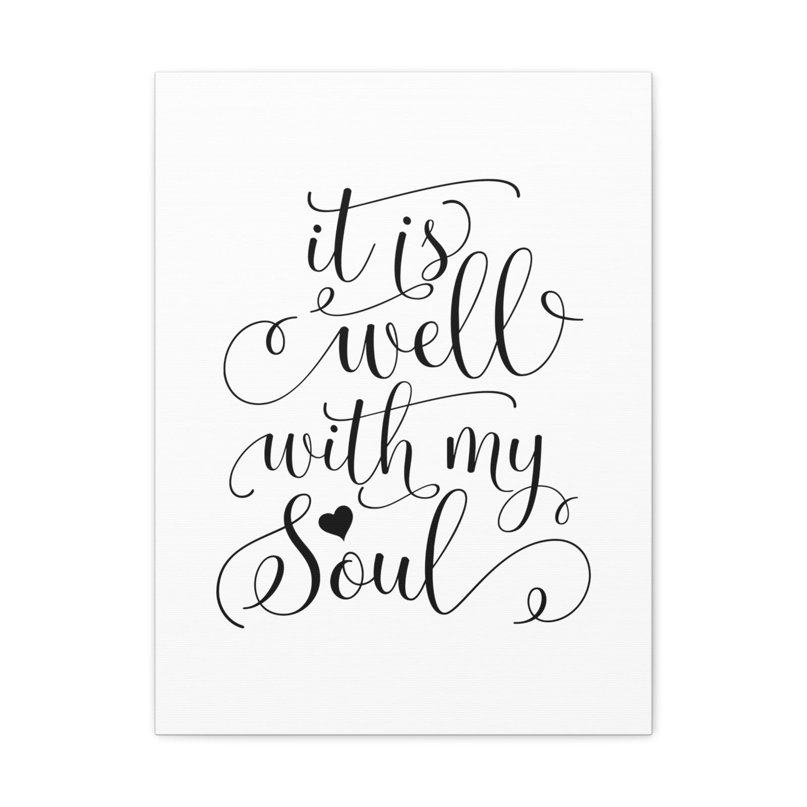 Scripture Walls It Is Well With My Soul Psalm 42:7 Heart Christian Wall Art Bible Verse Print Ready to Hang Unframed-Express Your Love Gifts