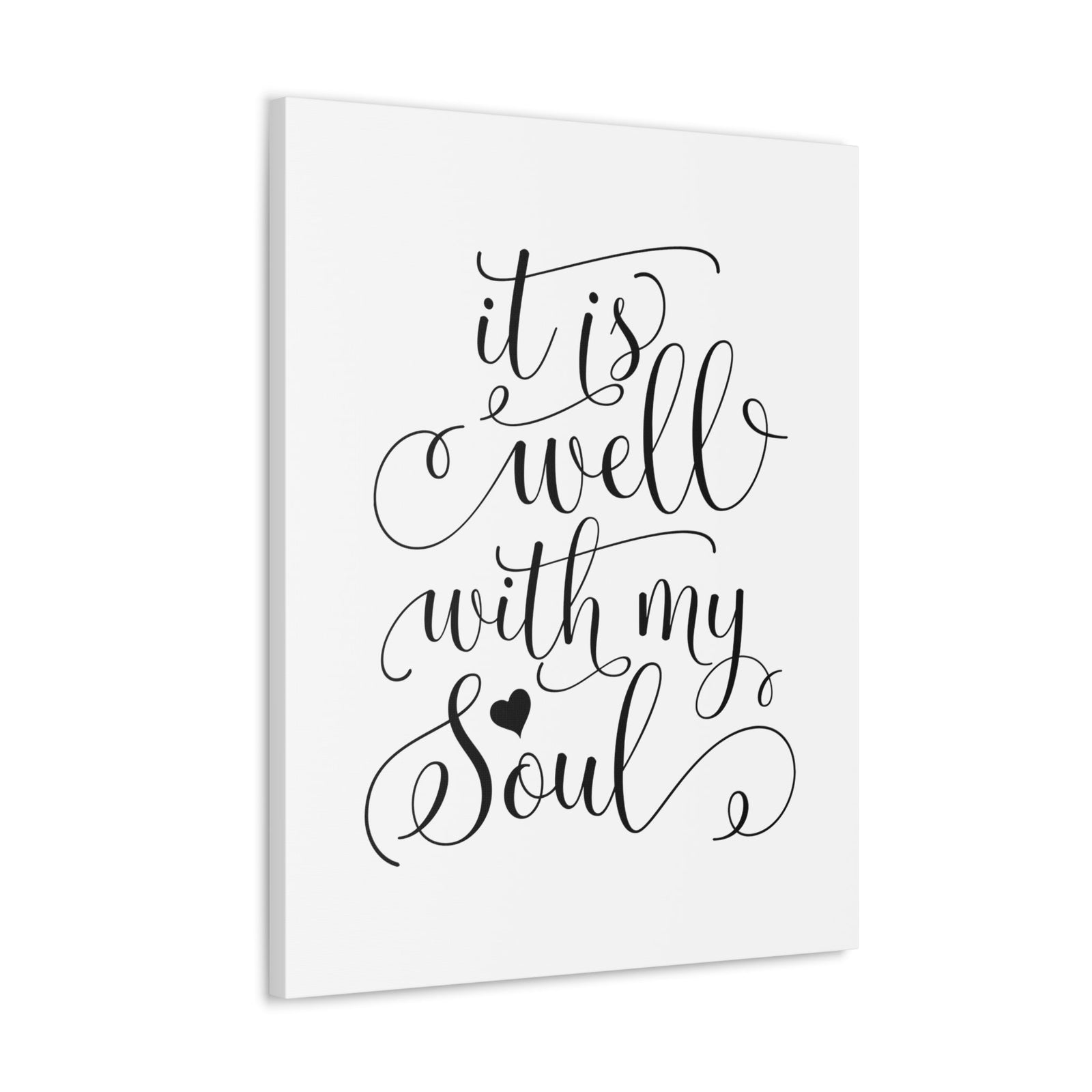 Scripture Walls It Is Well With My Soul Psalm 42:7 Heart Christian Wall Art Bible Verse Print Ready to Hang Unframed-Express Your Love Gifts