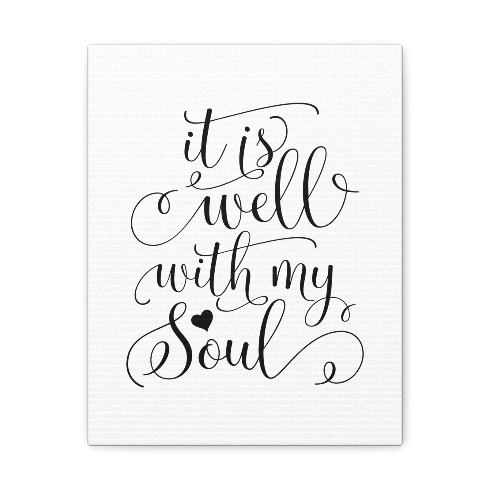 Scripture Walls It Is Well With My Soul Psalm 42:7 Heart Christian Wall Art Bible Verse Print Ready to Hang Unframed-Express Your Love Gifts