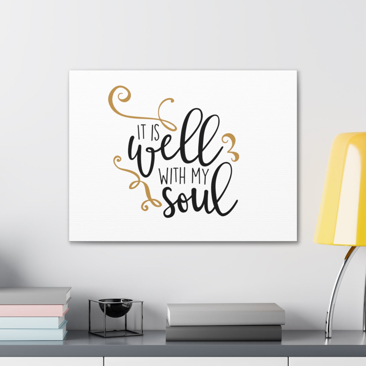Scripture Walls It Is Well With My Soul Psalm 42:7 Plain Christian Wall Art Bible Verse Print Ready to Hang Unframed-Express Your Love Gifts