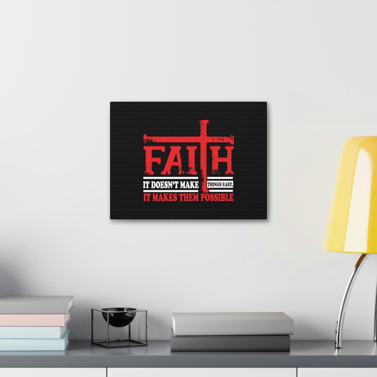 Scripture Walls It Makes Them Possible Jeremiah 32:17 Red Christian Wall Art Bible Verse Print Ready to Hang Unframed-Express Your Love Gifts
