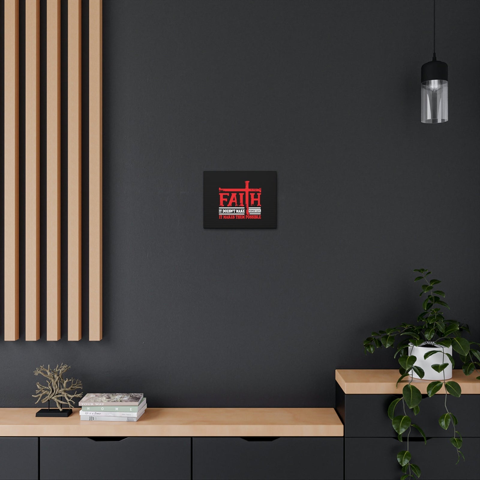 Scripture Walls It Makes Them Possible Jeremiah 32:17 Red Christian Wall Art Bible Verse Print Ready to Hang Unframed-Express Your Love Gifts