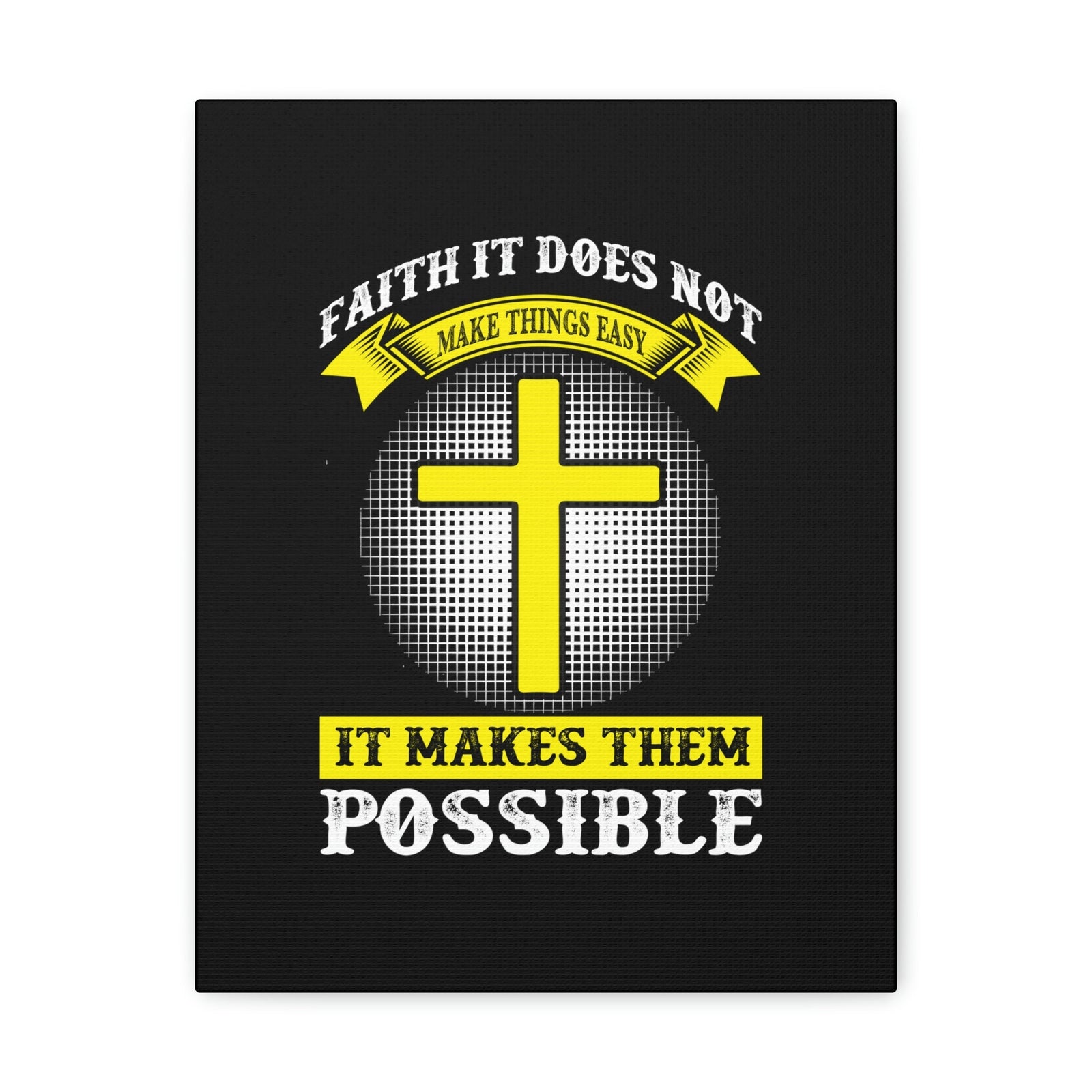 Scripture Walls It Makes Them Possible Jeremiah 32:17 Yellow Christian Wall Art Bible Verse Print Ready to Hang Unframed-Express Your Love Gifts