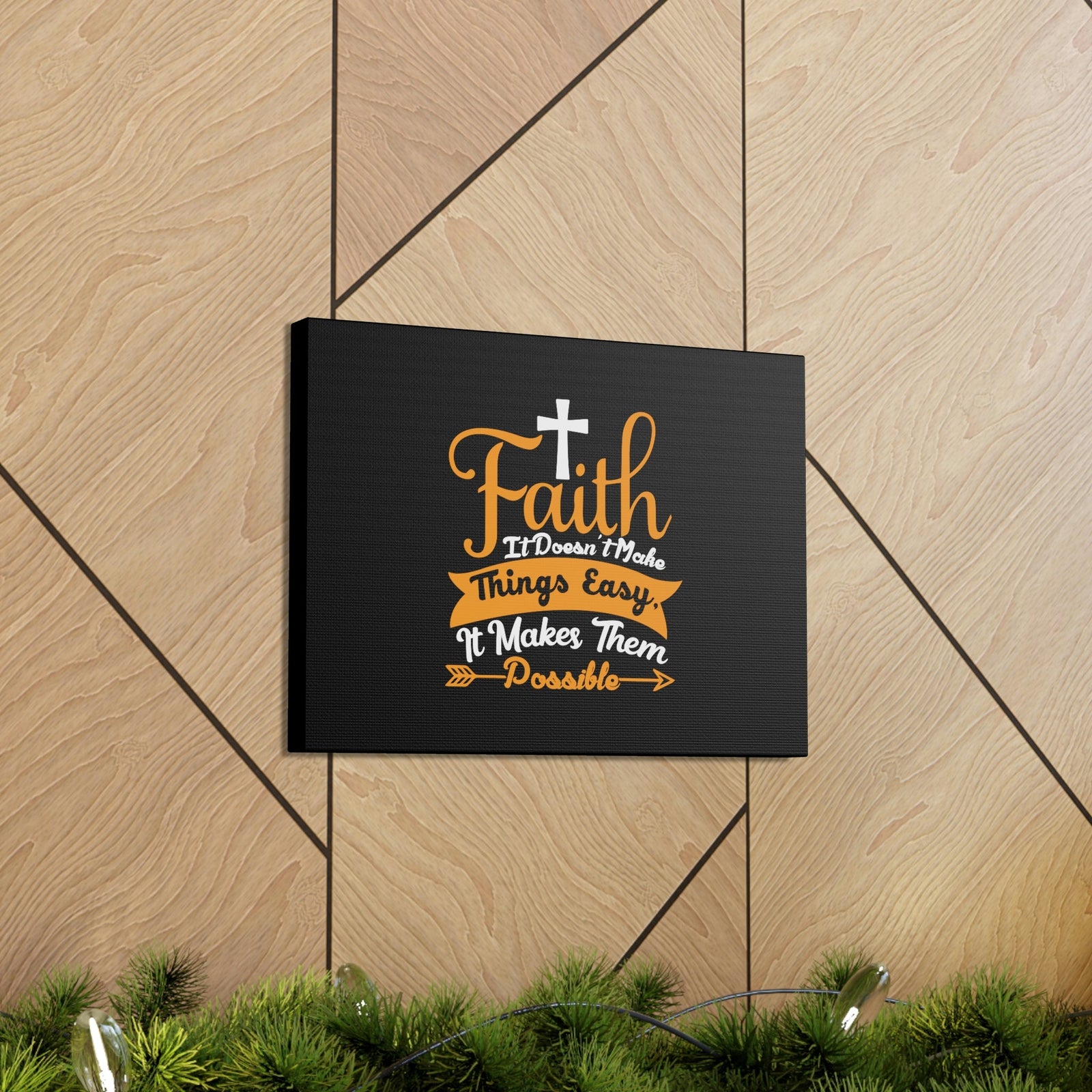 Scripture Walls It Makes Them Possible Philippians 4:13 Arrow Christian Wall Art Bible Verse Print Ready to Hang Unframed-Express Your Love Gifts