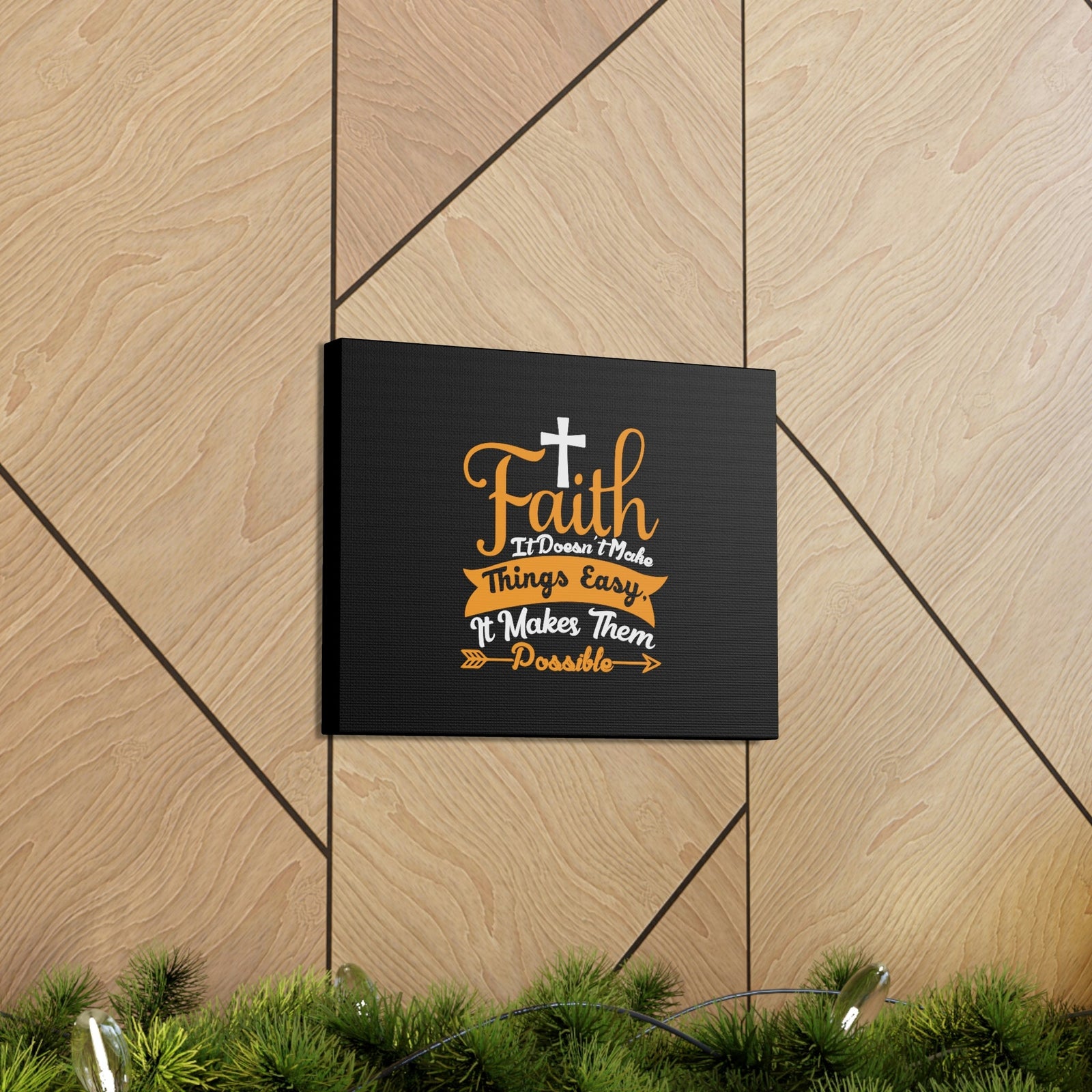 Scripture Walls It Makes Them Possible Philippians 4:13 Arrow Christian Wall Art Bible Verse Print Ready to Hang Unframed-Express Your Love Gifts