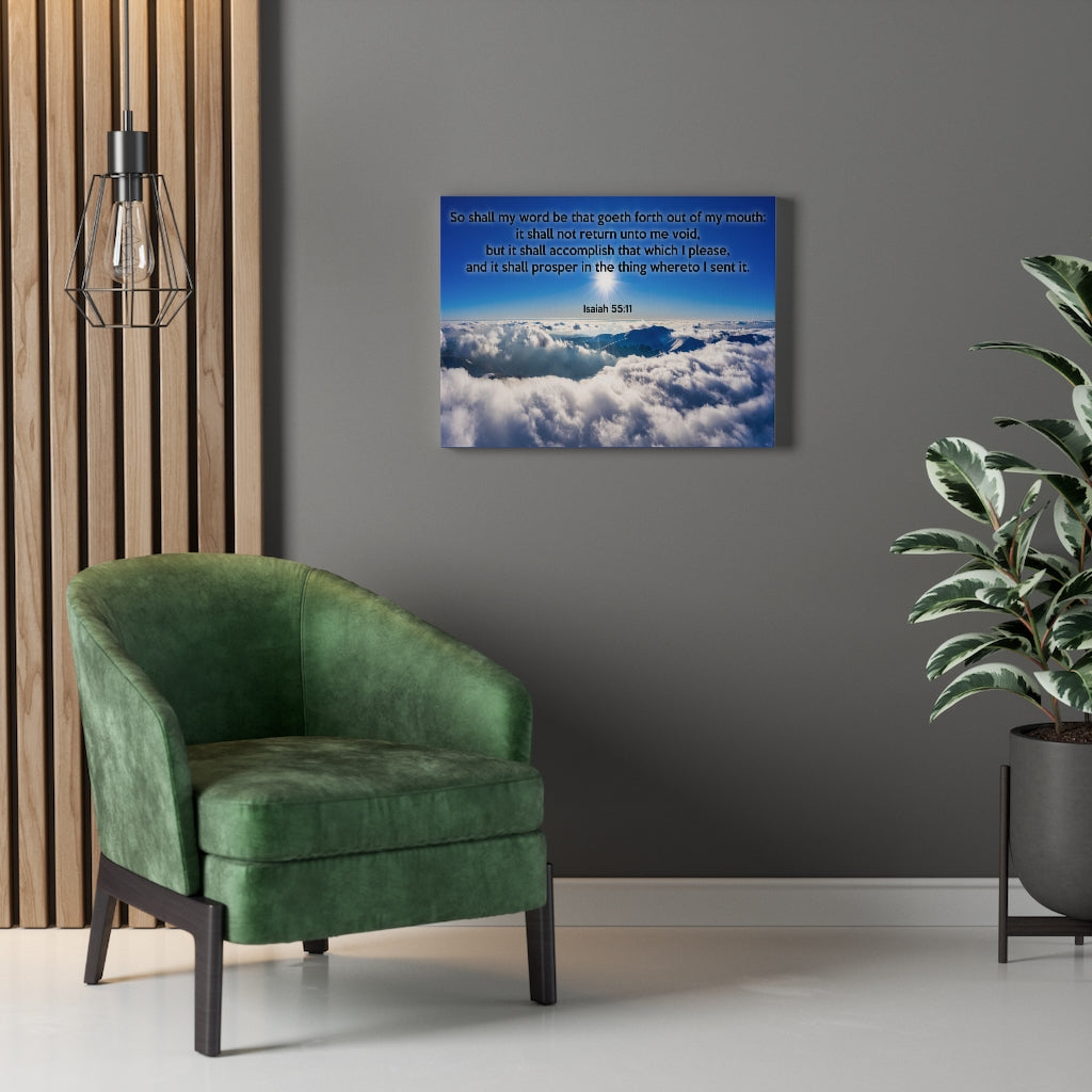 Scripture Walls It Shall Not Return Isaiah 55:11 Bible Verse Canvas Christian Wall Art Ready to Hang Unframed-Express Your Love Gifts