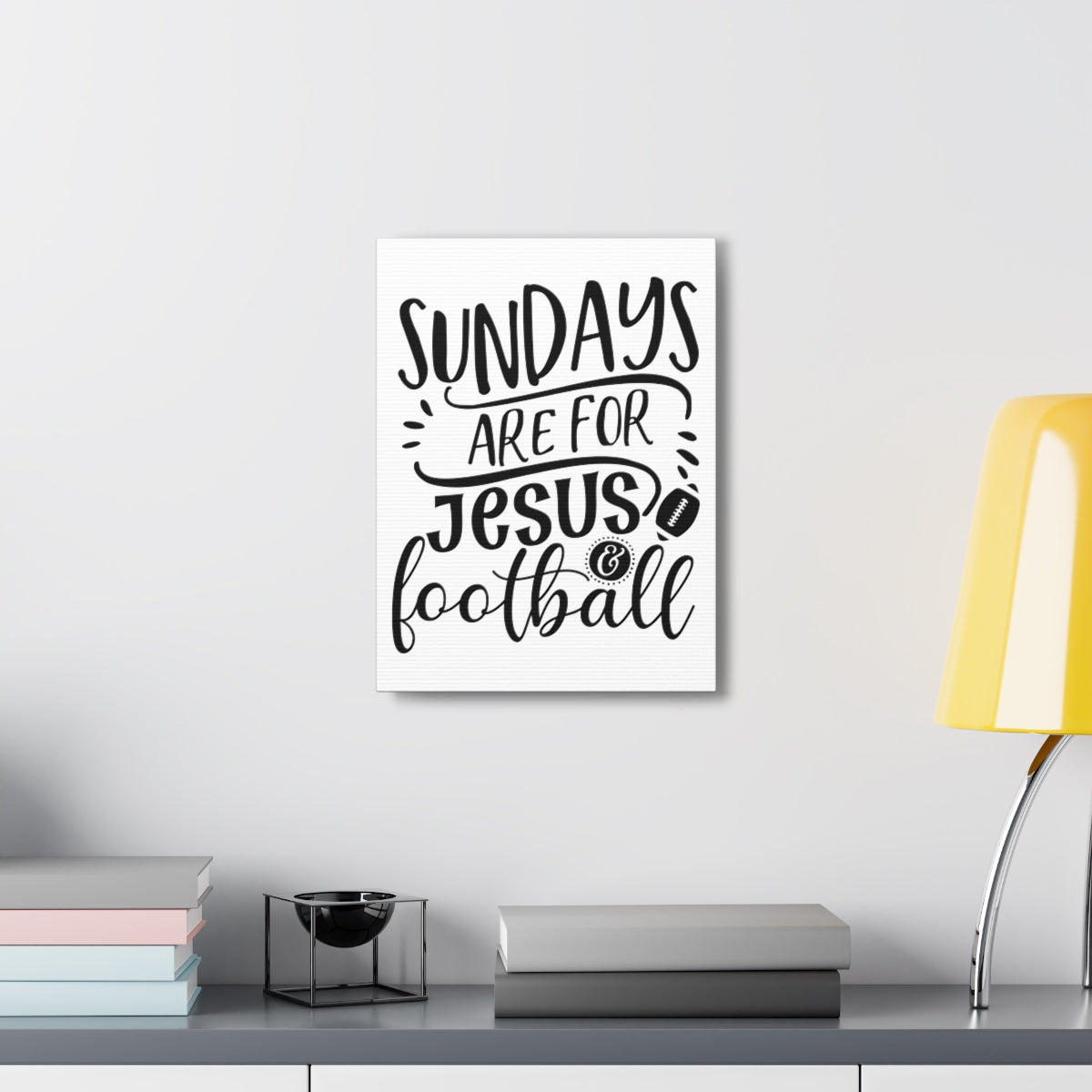 Scripture Walls Jesus And Football 1 Corinthians 16:1-2 Christian Wall Art Print Ready to Hang Unframed-Express Your Love Gifts