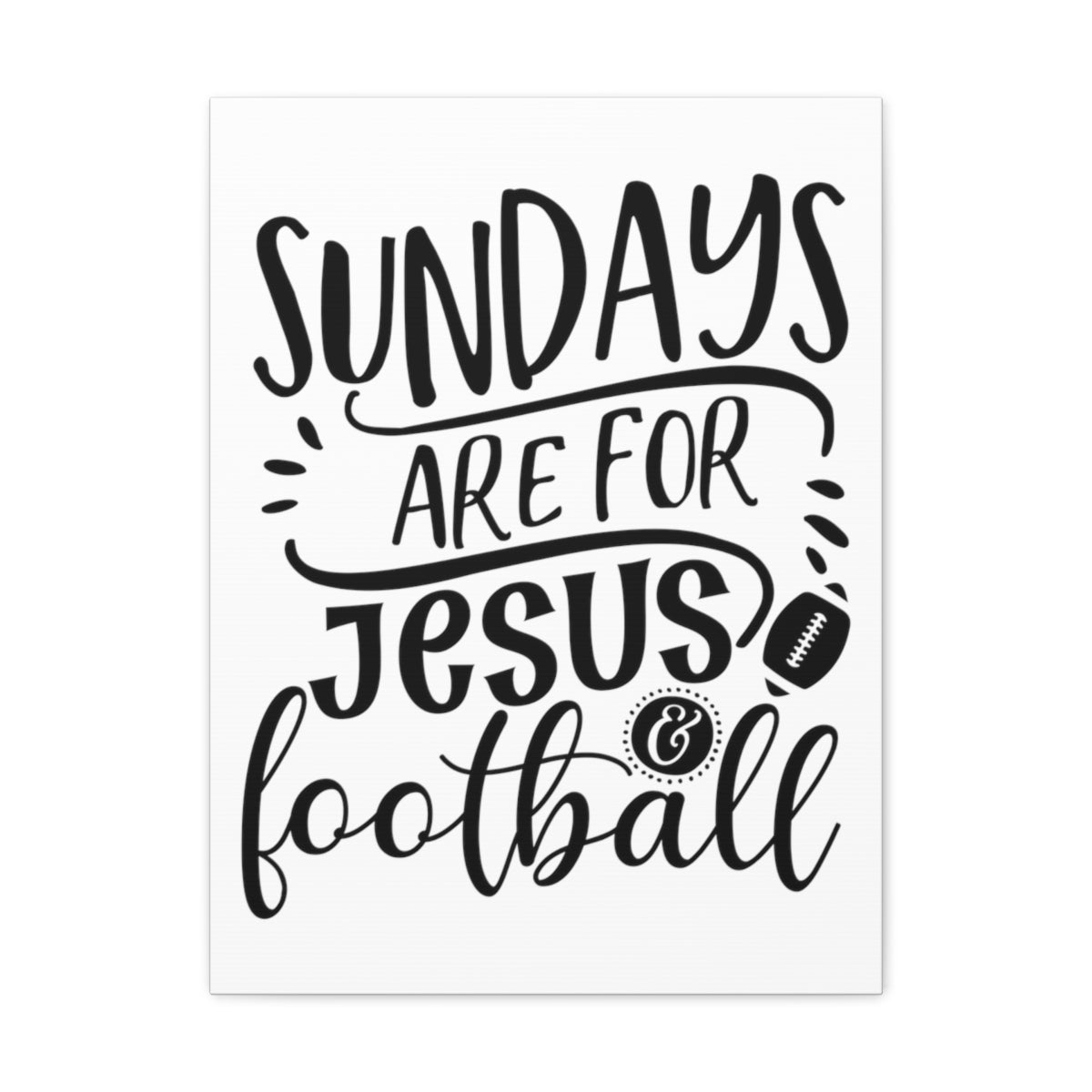 Scripture Walls Jesus And Football 1 Corinthians 16:1-2 Christian Wall Art Print Ready to Hang Unframed-Express Your Love Gifts