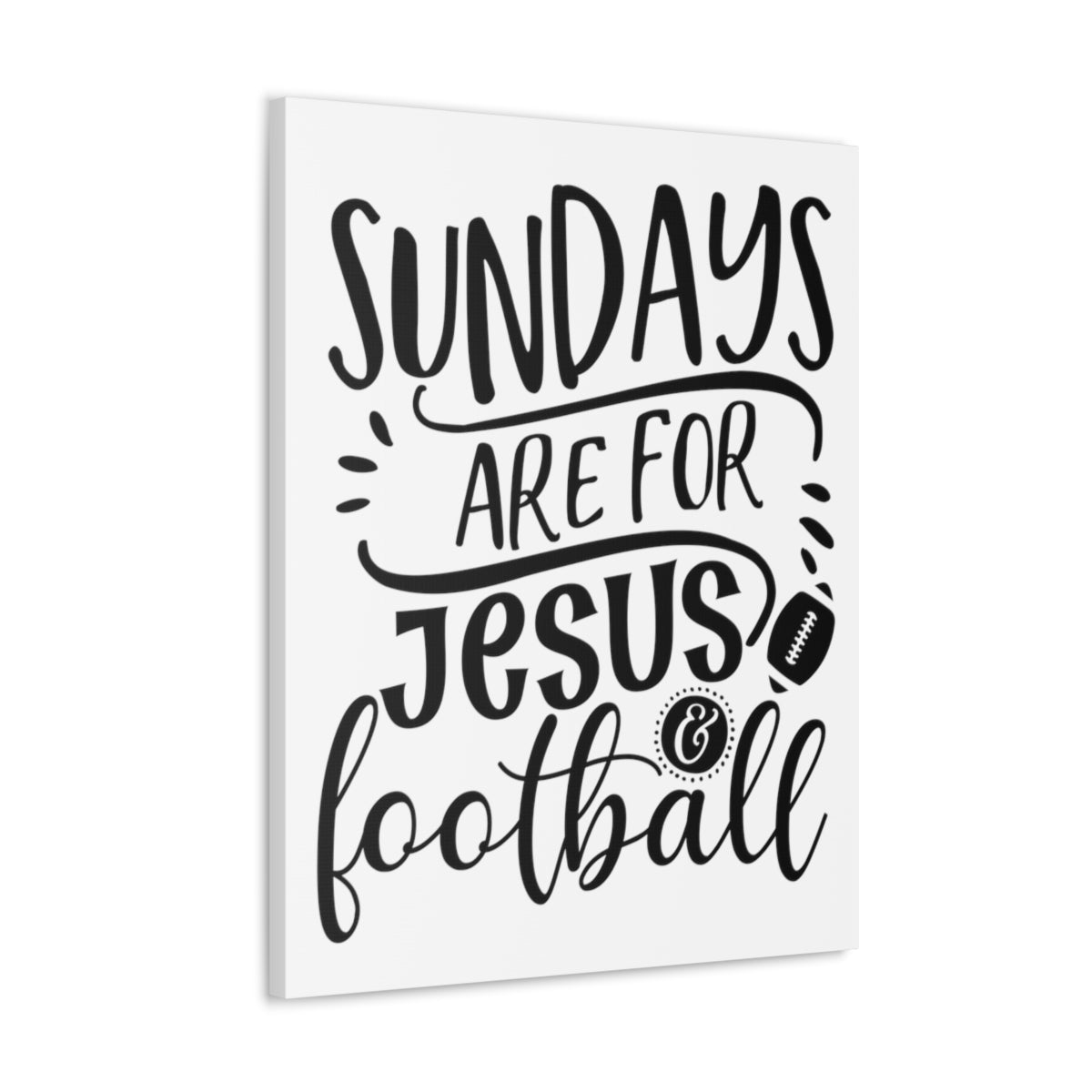 Scripture Walls Jesus And Football 1 Corinthians 16:1-2 Christian Wall Art Print Ready to Hang Unframed-Express Your Love Gifts