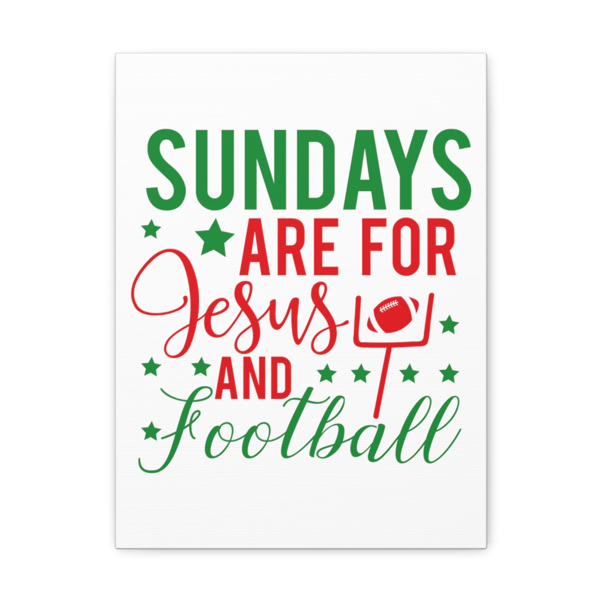 Scripture Walls Jesus And Football Mark 2:27-28 Christian Wall Art Print Ready to Hang Unframed-Express Your Love Gifts