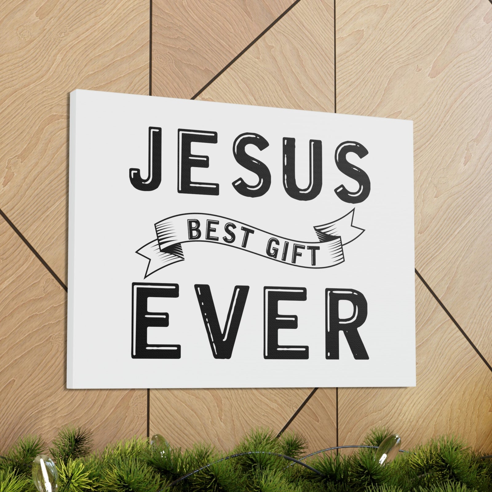 Scripture Walls Jesus Best Gift Ever Ephesians 2:8 Ribbon Banner Christian Wall Art Bible Verse Print Ready to Hang Unframed-Express Your Love Gifts
