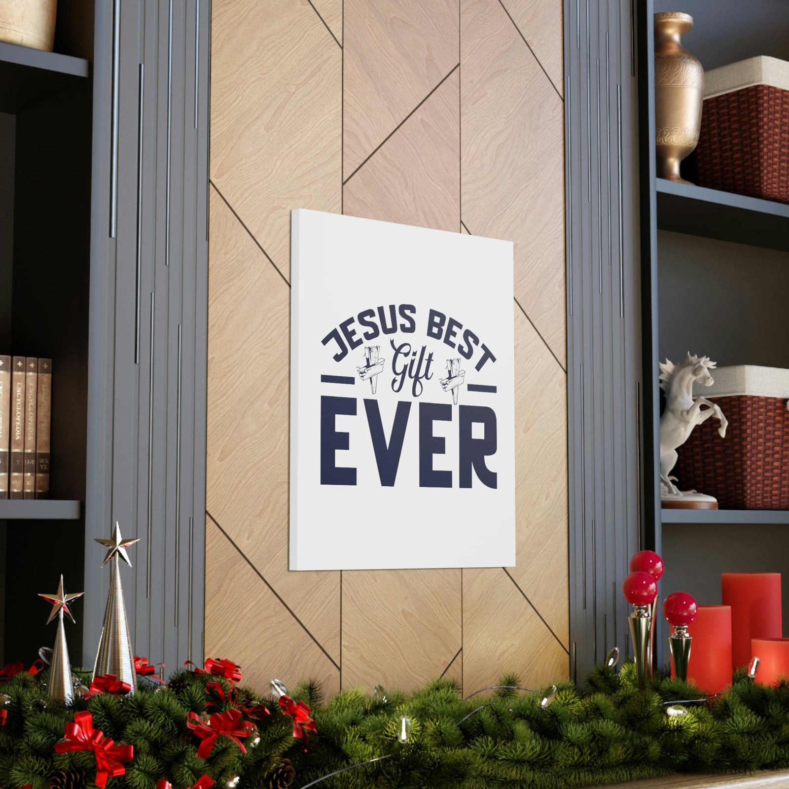 Scripture Walls Jesus Best Gift Ever Romans 5:8 Christian Wall Art Bible Verse Print Ready to Hang Unframed-Express Your Love Gifts