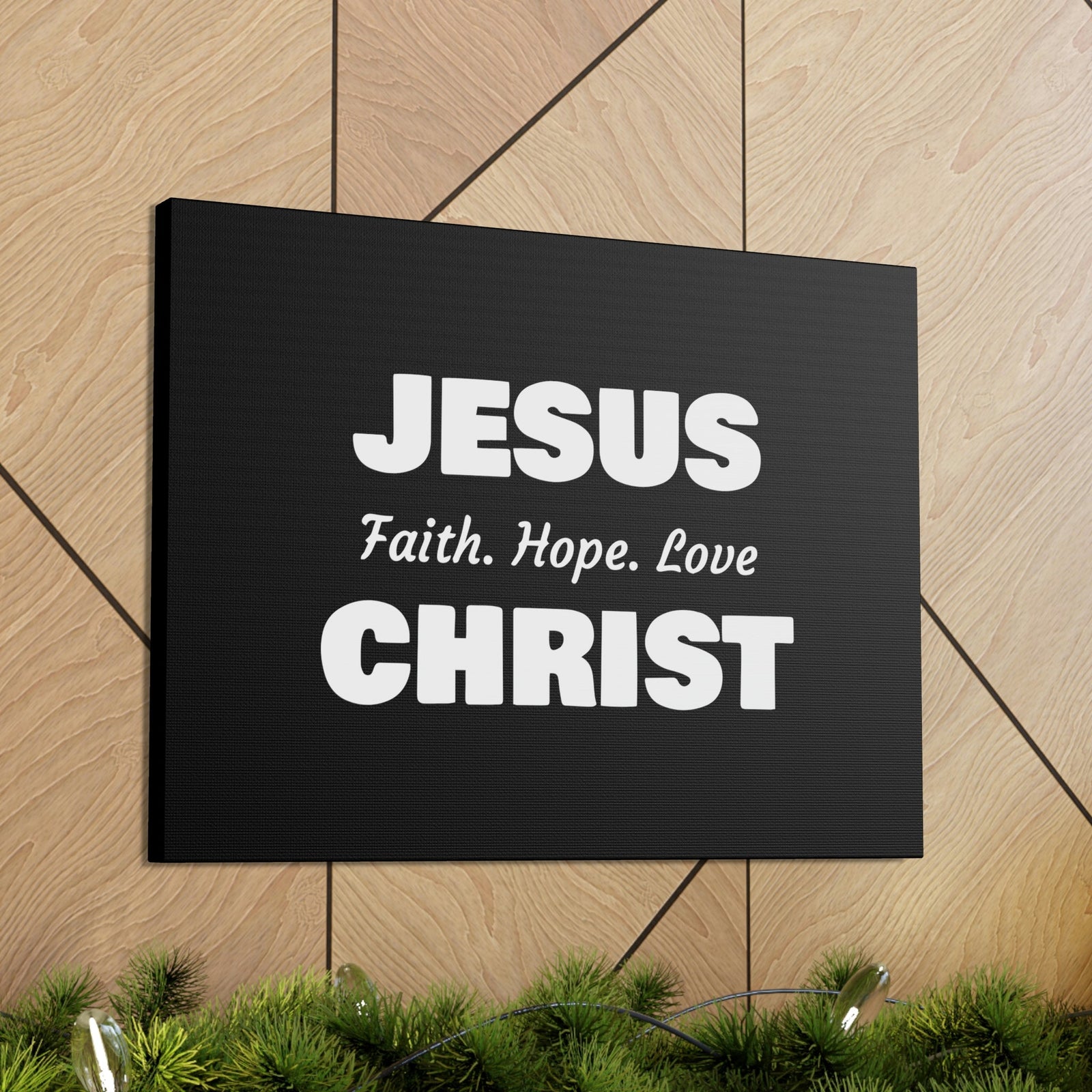 Scripture Walls Jesus Christ, Faith, Hope, Love 1 Corinthians 13:13 Christian Wall Art Bible Verse Print Ready to Hang Unframed-Express Your Love Gifts