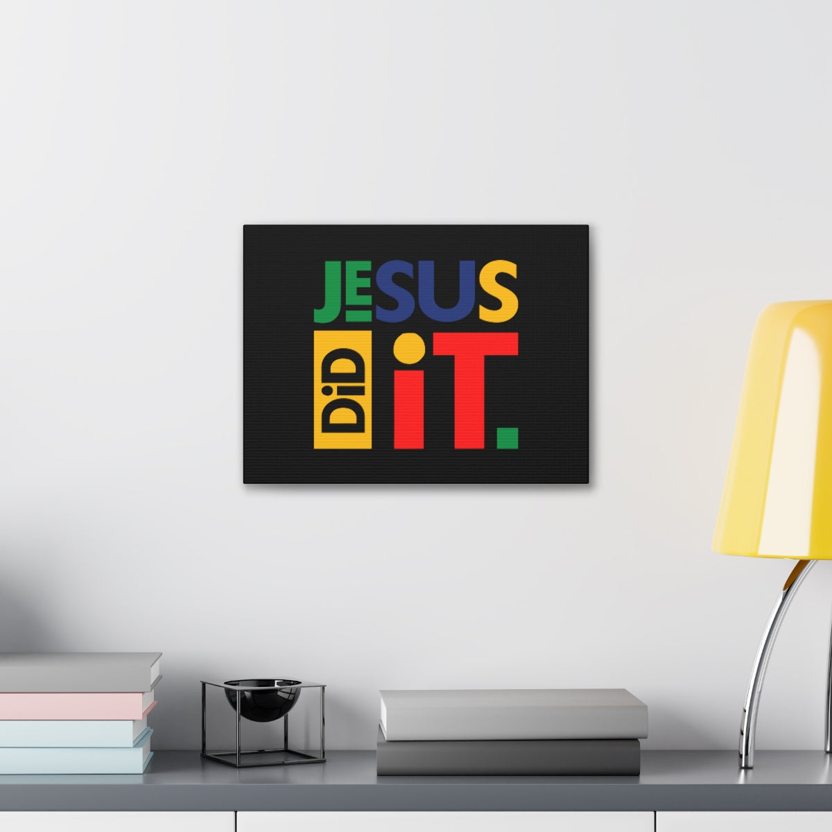 Scripture Walls Jesus Did It Acts 4:10-12 KJV Christian Wall Art Bible Verse Print Ready to Hang Unframed-Express Your Love Gifts