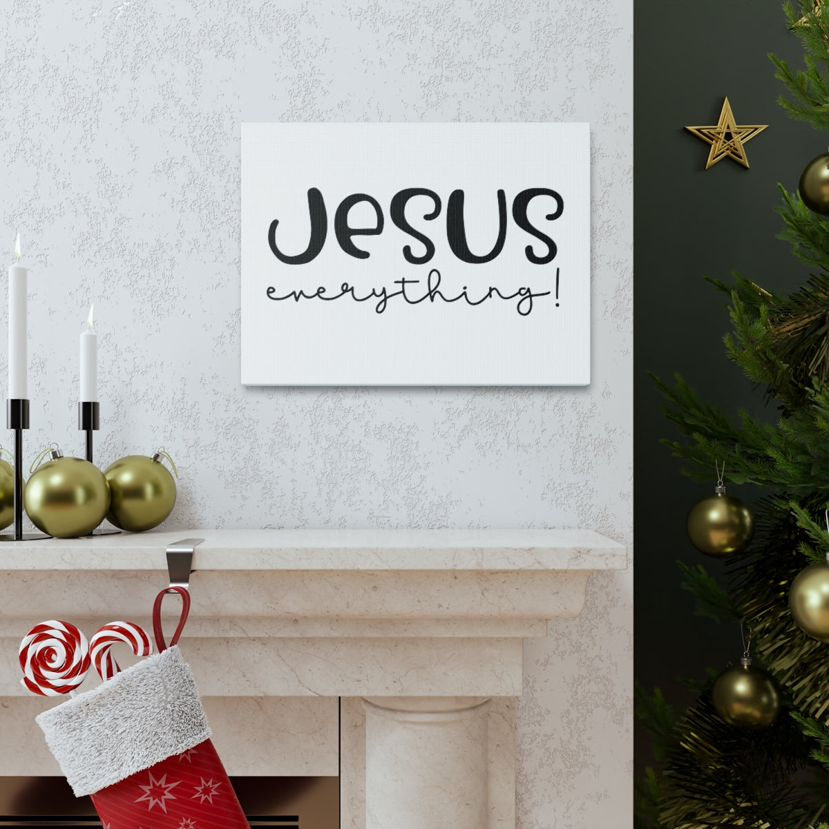 Scripture Walls Jesus Everything Colossians 3:11 Christian Wall Art Print Ready to Hang Unframed-Express Your Love Gifts