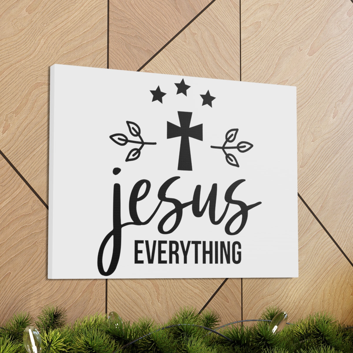Scripture Walls Jesus Everything Ephesians 2:4-5 NIV Christian Wall Art Print Ready to Hang Unframed-Express Your Love Gifts