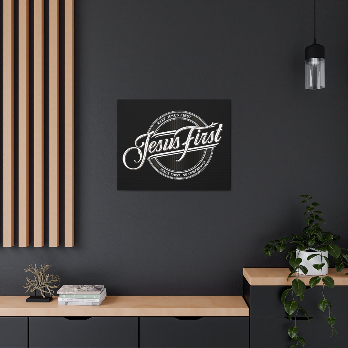 Scripture Walls Jesus First Ephesians 5:23 Christian Wall Art Print Ready to Hang Unframed-Express Your Love Gifts