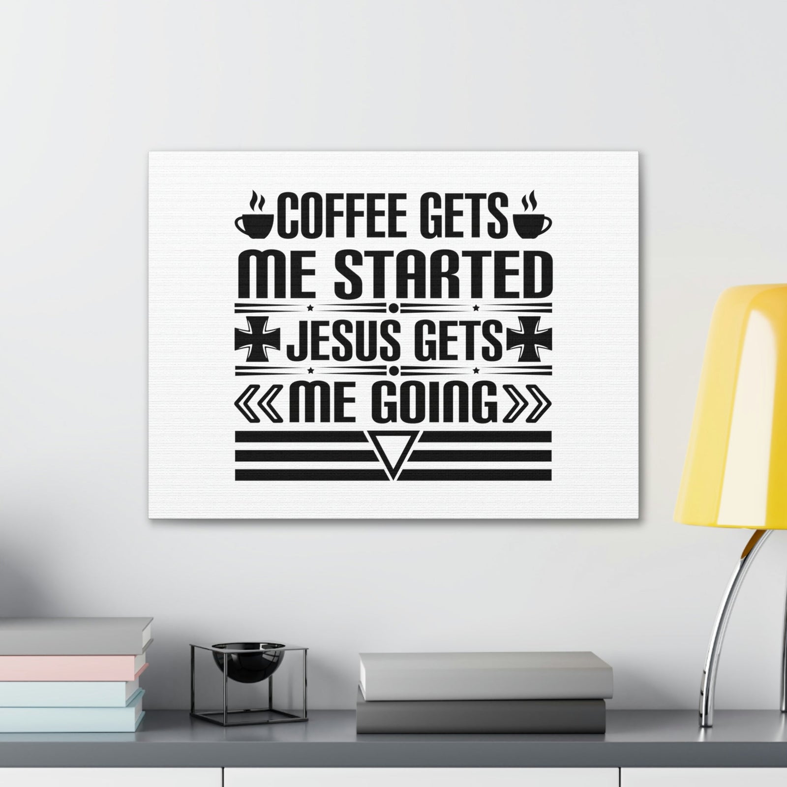 Scripture Walls Jesus Gets Me Going Ephesians 5:2 White Christian Wall Art Bible Verse Print Ready to Hang Unframed-Express Your Love Gifts