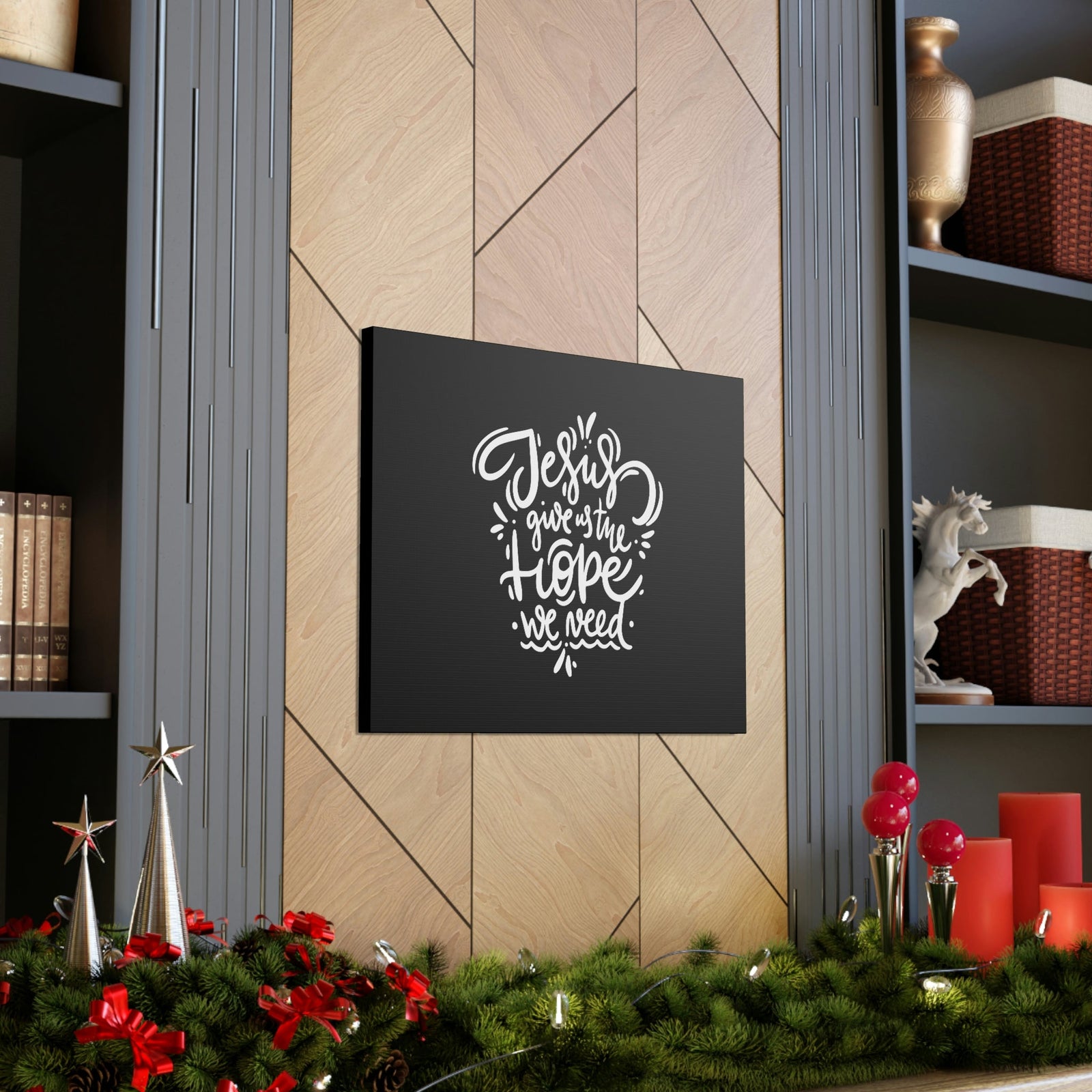 Scripture Walls Jesus Gives Us The Hope We Need 1 Peter 1:3 Christian Wall Art Bible Verse Print Ready to Hang Unframed-Express Your Love Gifts