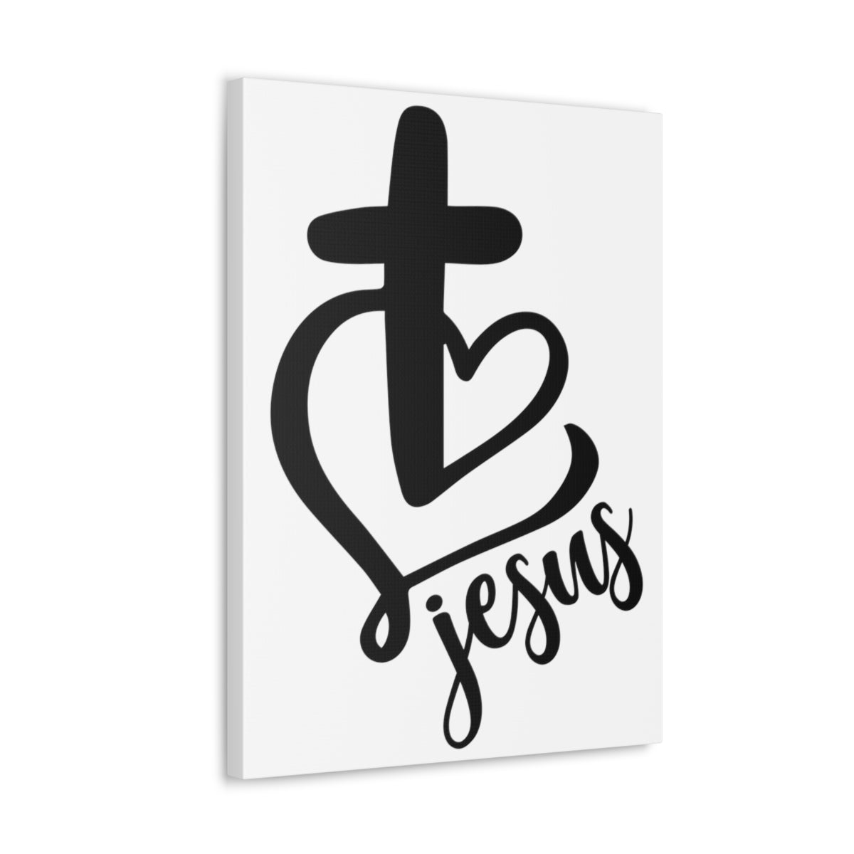 Scripture Walls Jesus Heart And Cross John 3:16 Christian Wall Art Print Ready to Hang Unframed-Express Your Love Gifts