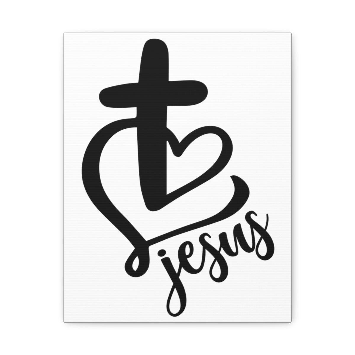 Scripture Walls Jesus Heart And Cross John 3:16 Christian Wall Art Print Ready to Hang Unframed-Express Your Love Gifts