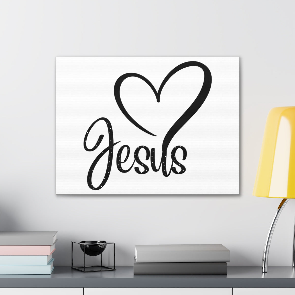 Scripture Walls Jesus Heart John 3:16 KJV Christian Wall Art Print Ready to Hang Unframed-Express Your Love Gifts