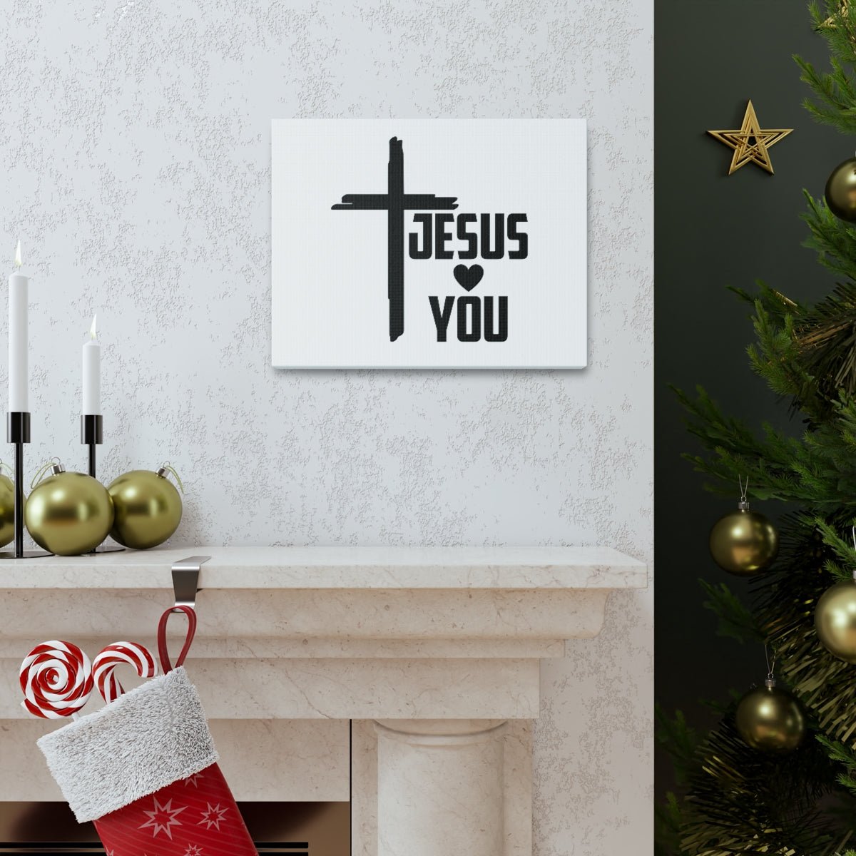 Scripture Walls Jesus Hearts You JOHN 15:9 Christian Wall Art Bible Verse Print Ready to Hang Unframed-Express Your Love Gifts