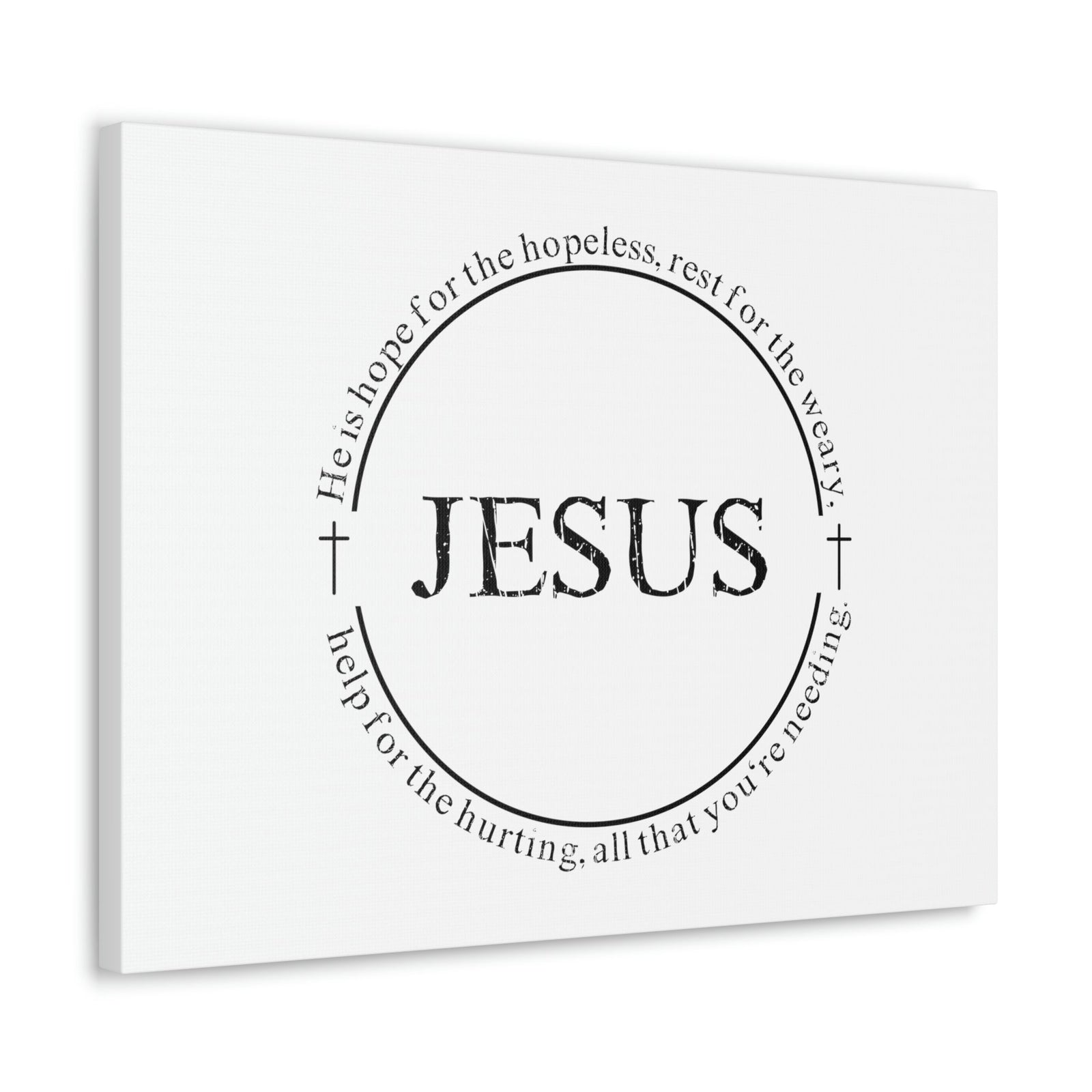 Scripture Walls Jesus, Help For The Hurting Hebrews 13:8 Christian Wall Art Bible Verse Print Ready to Hang Unframed-Express Your Love Gifts
